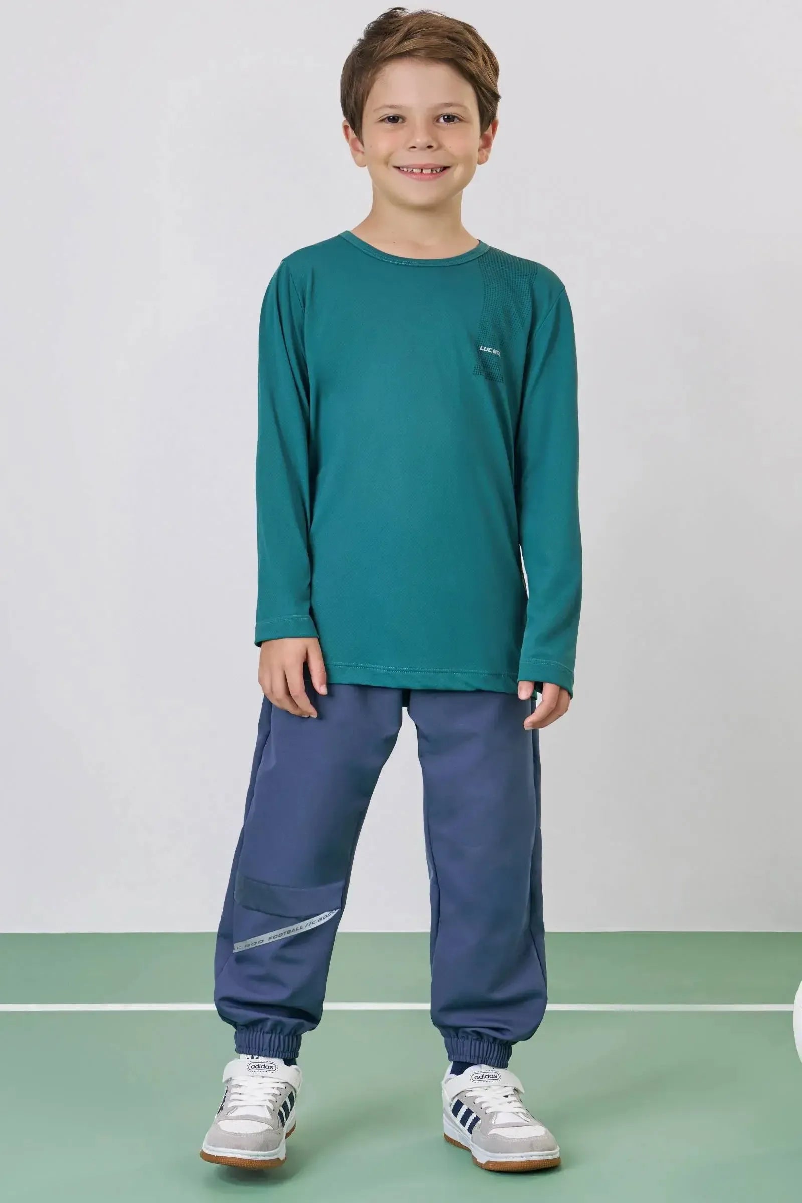 Calça Jogger em Nylon Ultrastretch com Elastano 90420 LucBoo Infantil Menino