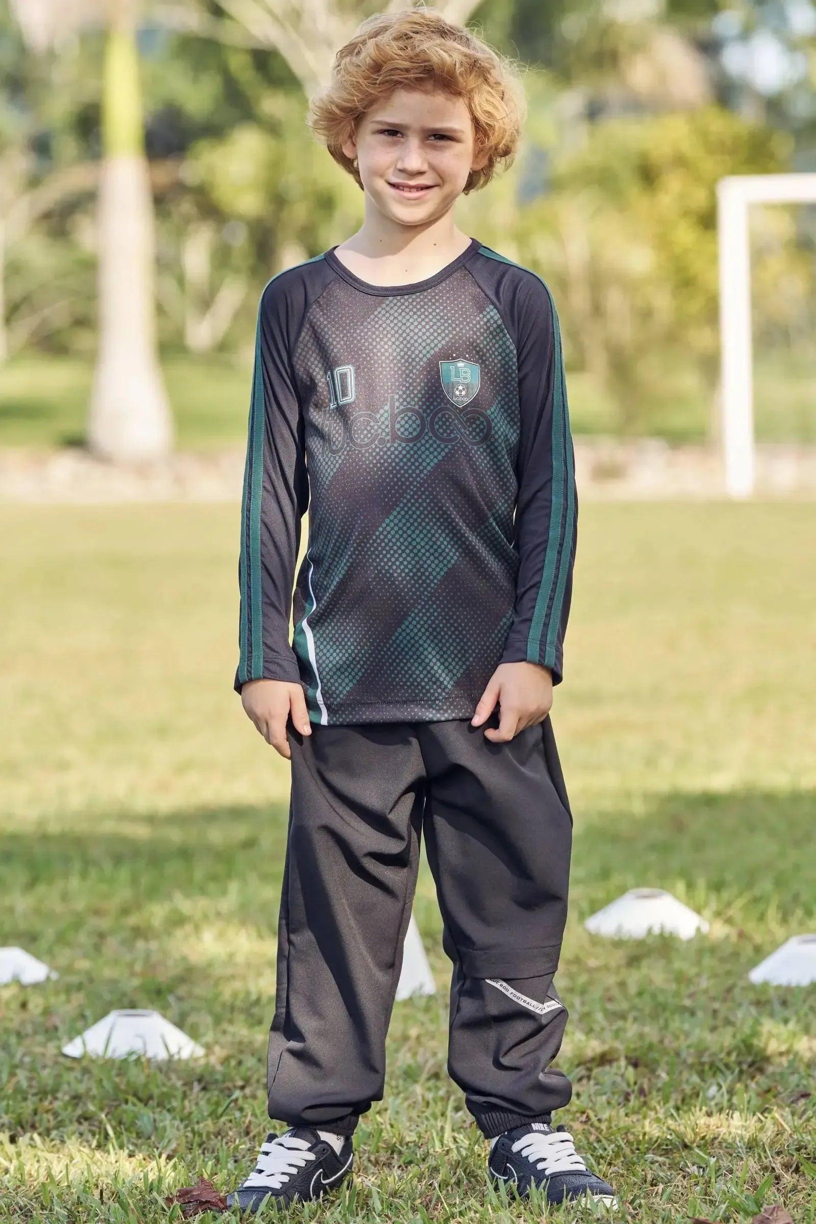 Calça Jogger em Nylon Ultrastretch com Elastano 90420 LucBoo Infantil Menino