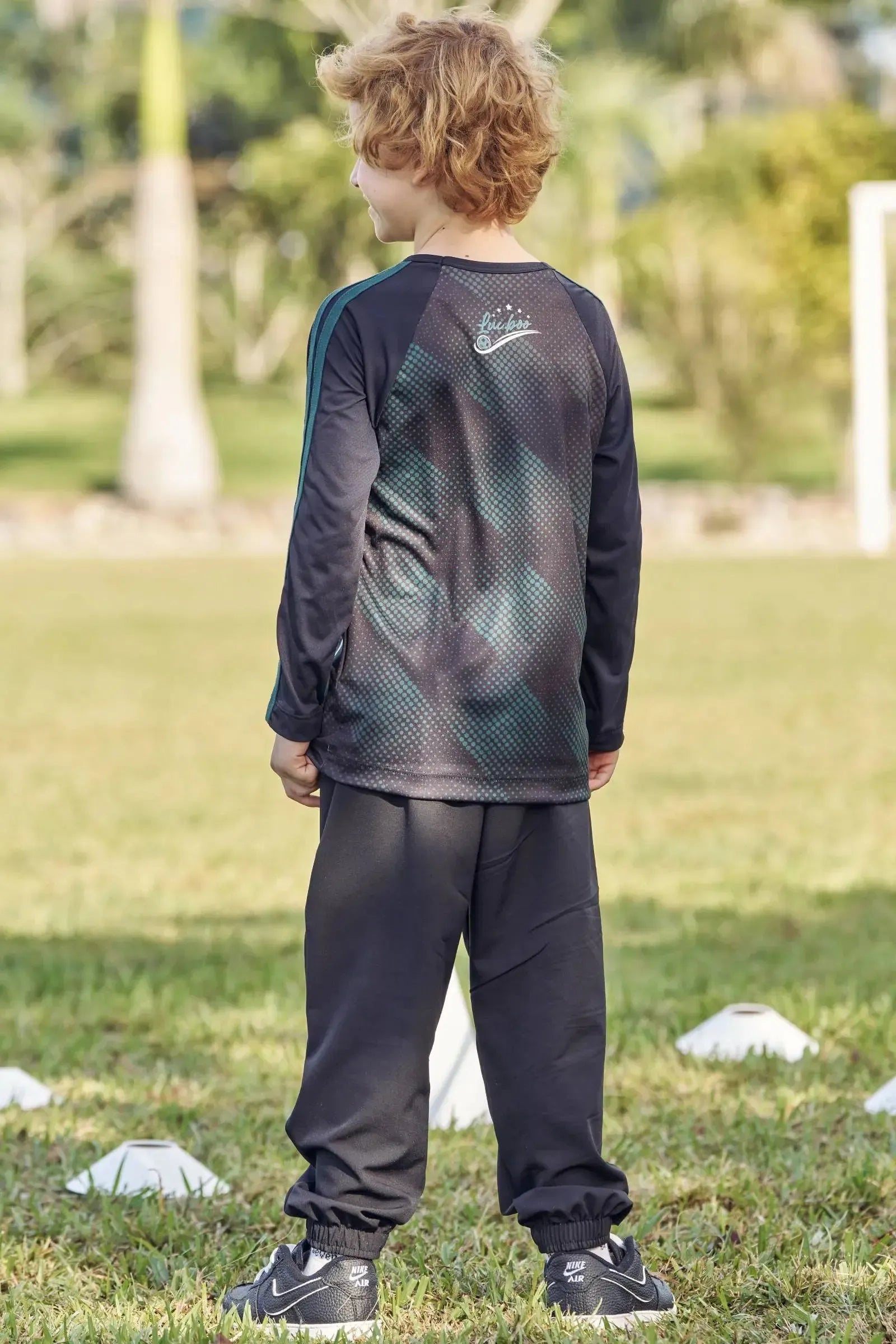 Calça Jogger em Nylon Ultrastretch com Elastano 90420 LucBoo Infantil Menino