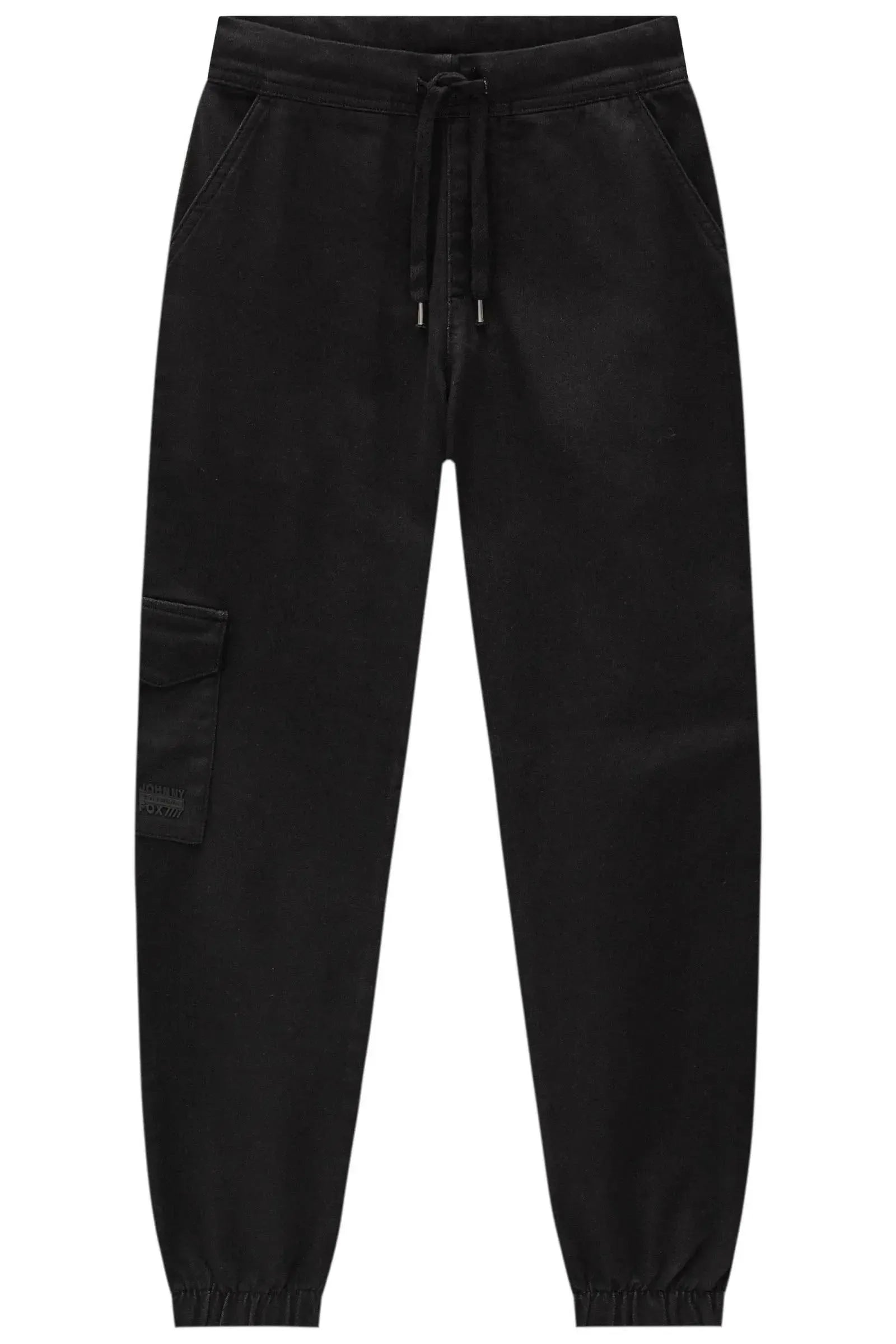 Calça Jogger em Sarja Squash com Elastano 90109 Johnny Fox Teen Menino