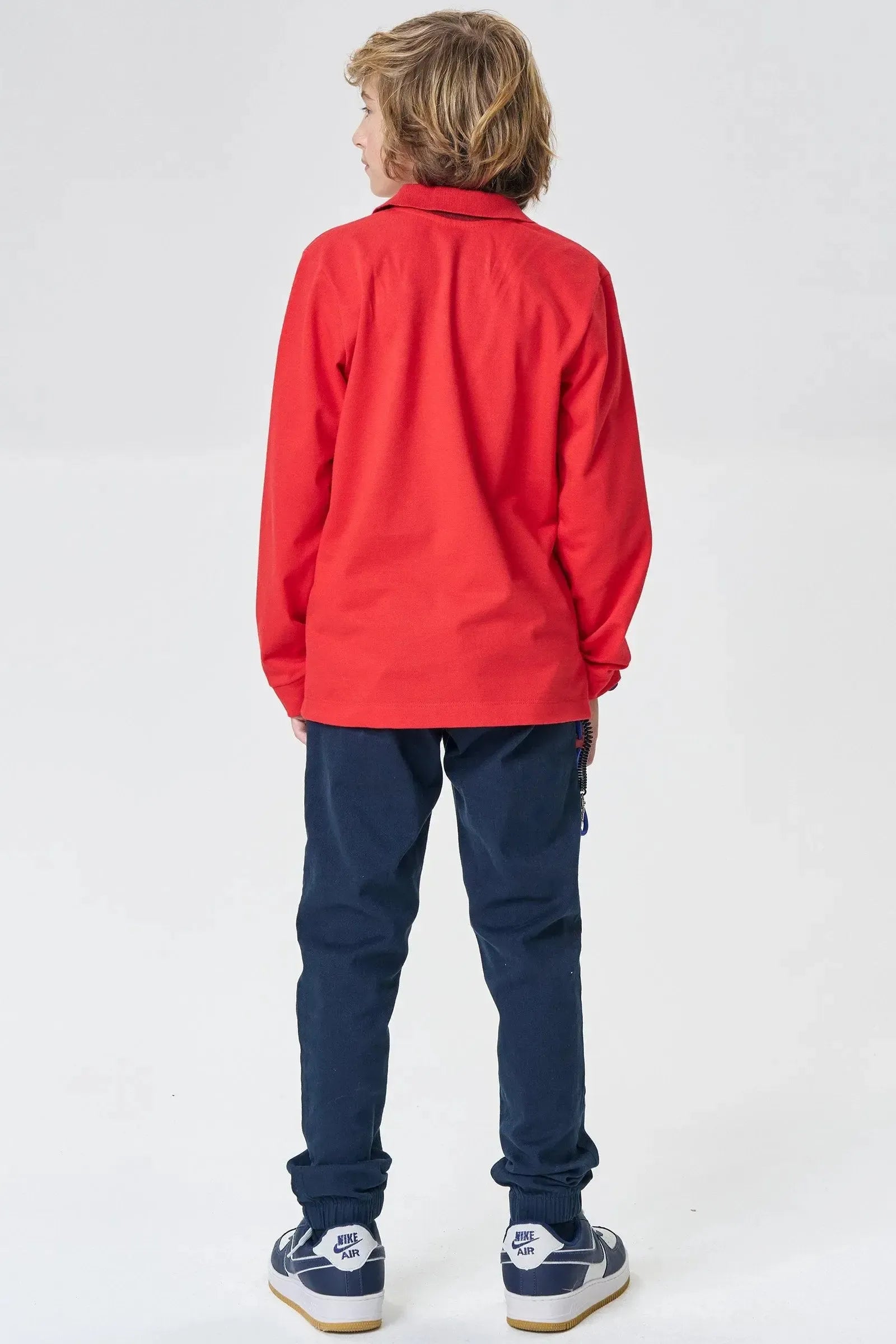 Calça Jogger em Sarja Stretch com Elastano 90232 Johnny Fox Teen Menino