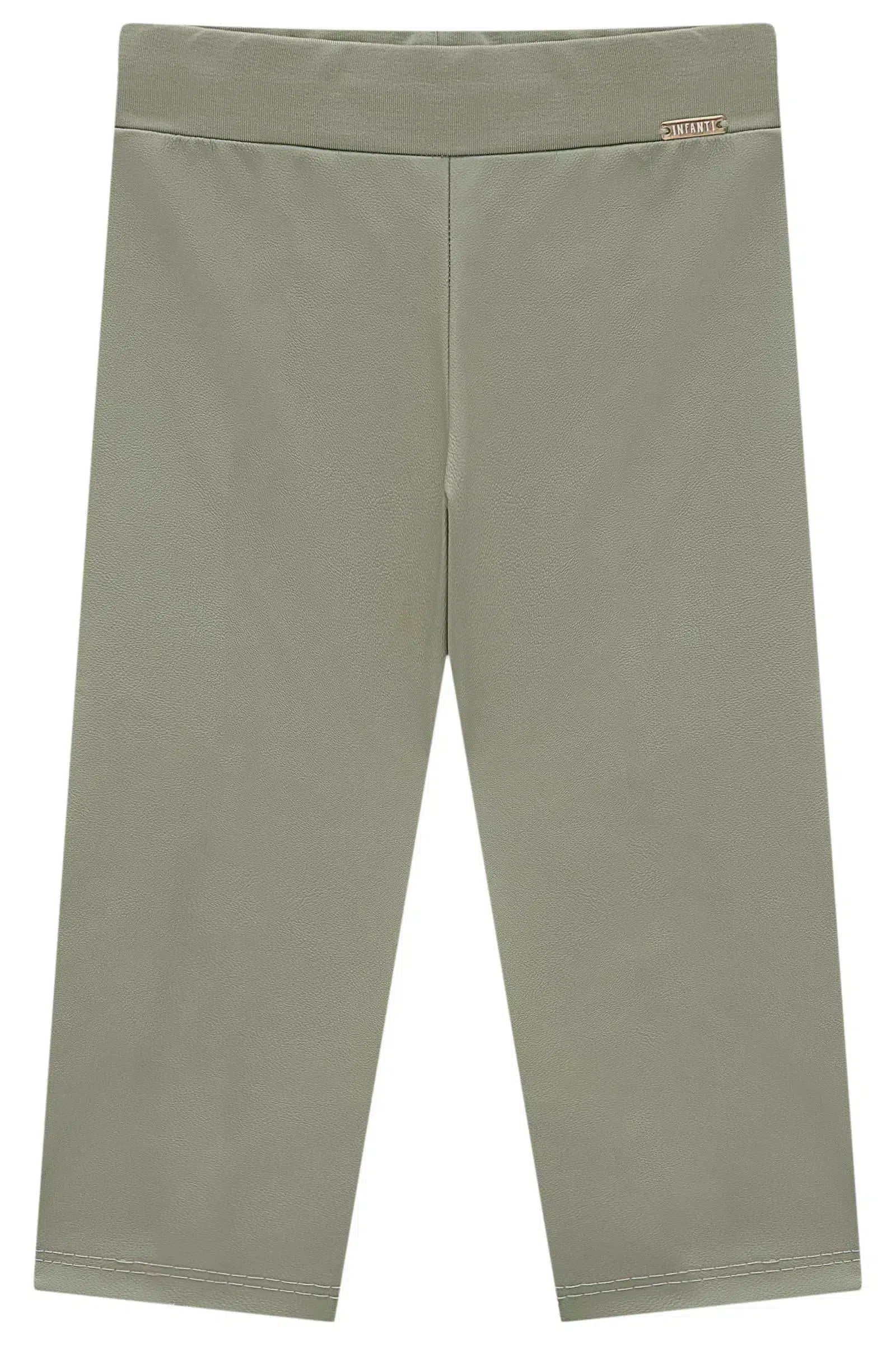 Calça Legging em Couro Sintético e Termoskin Peluciado 79820 Infanti Bebê Menina