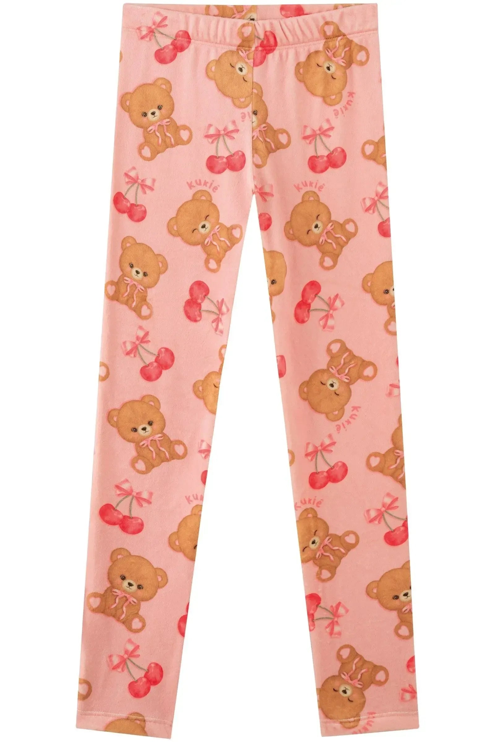 Calça Legging em Fleece Luxo 89235 Kukiê Infantil Menina