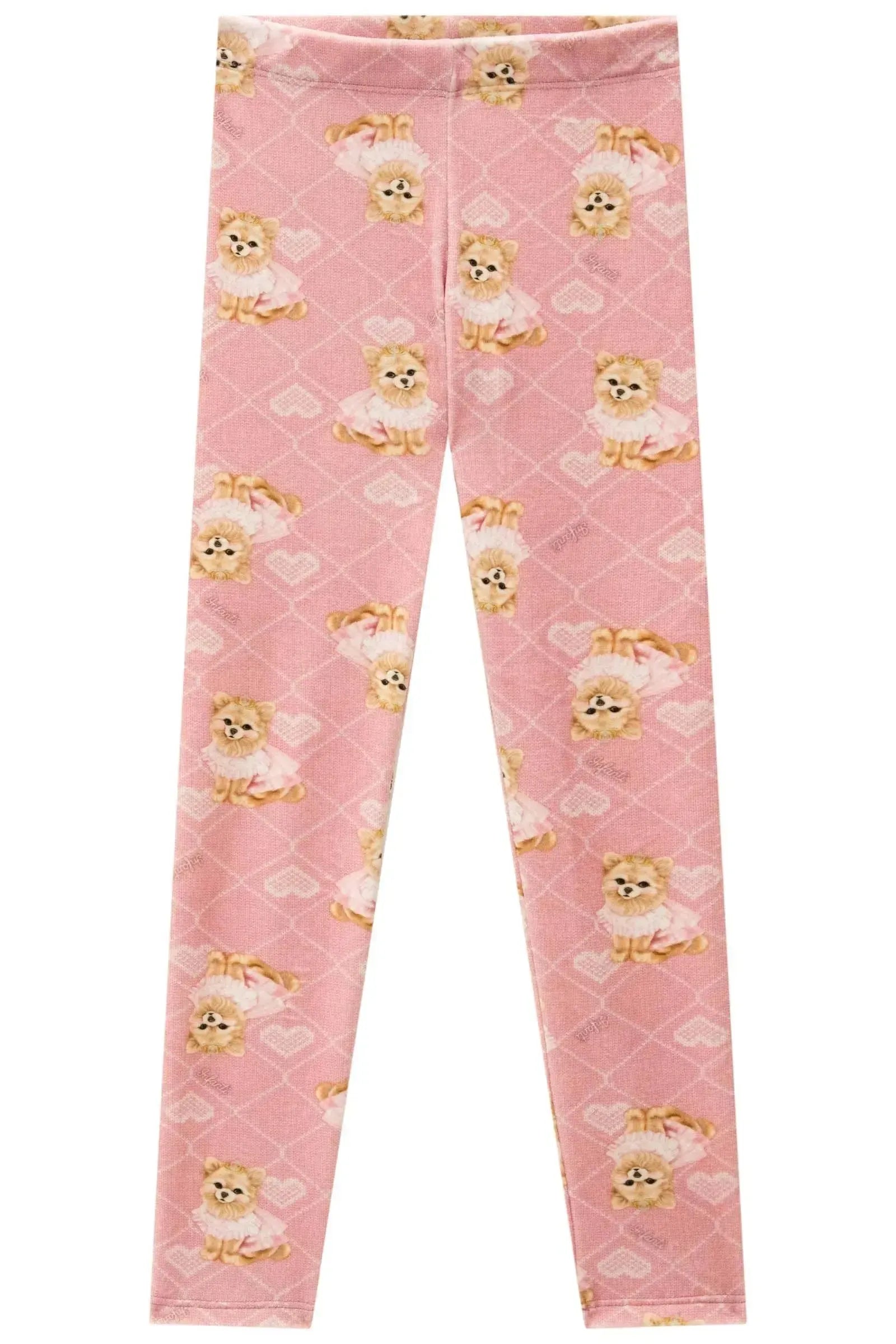 Calça Legging em Fleece Luxo 89672 Infanti Infantil Menina