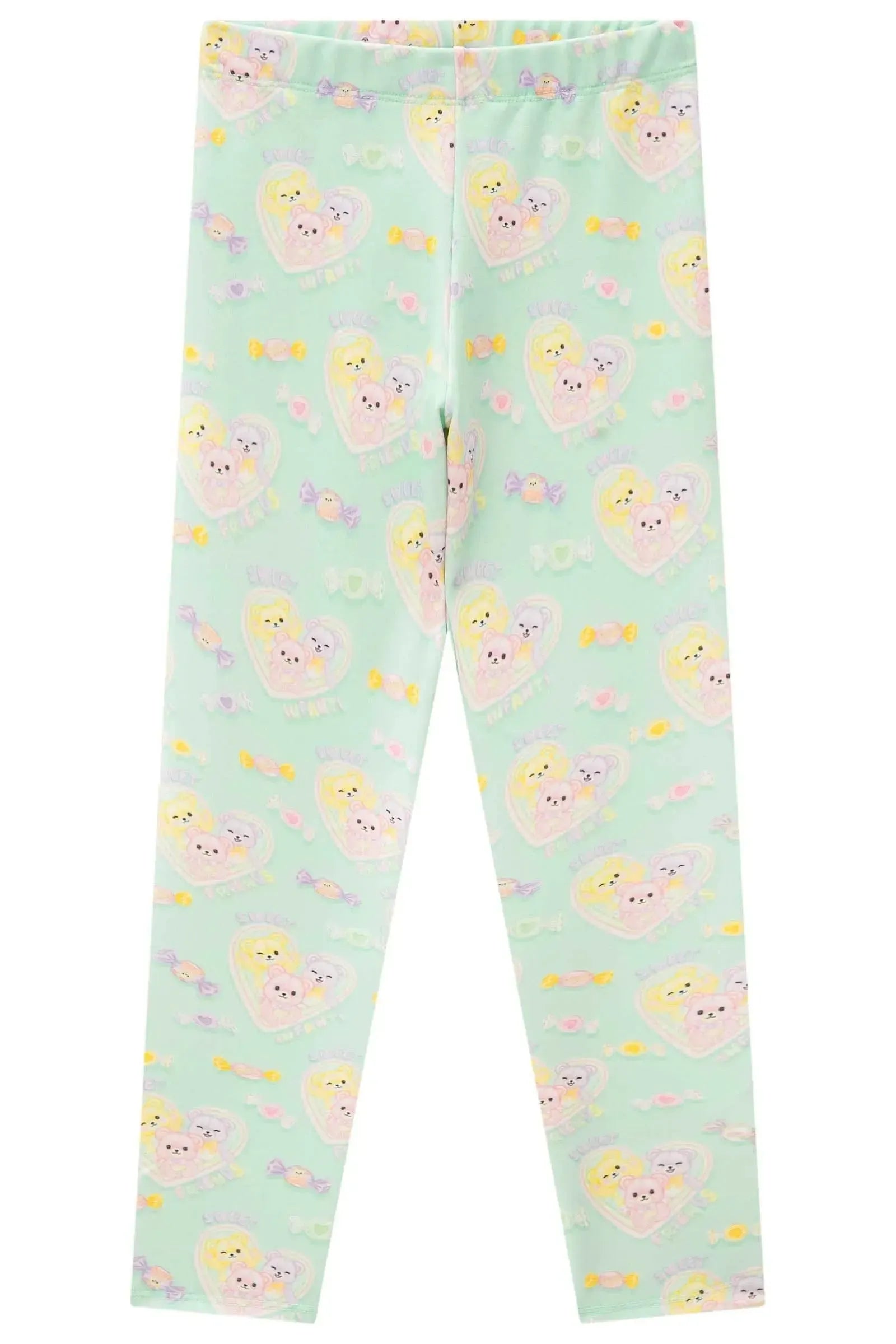 Calça Legging em Molecotton 82840 Infanti Infantil Menina