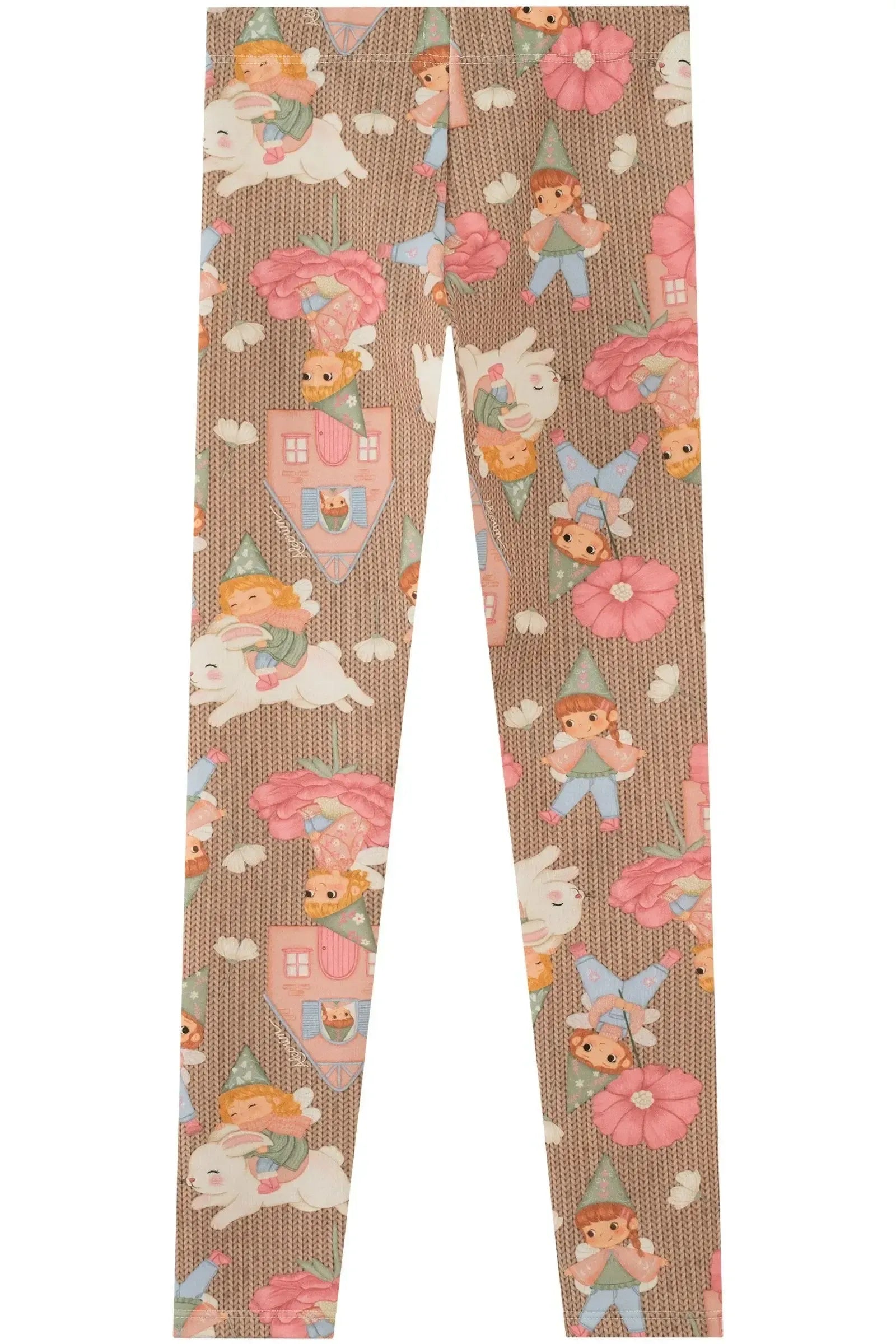 Calça Legging em Molecotton 89903 Kukiê Infantil Menina