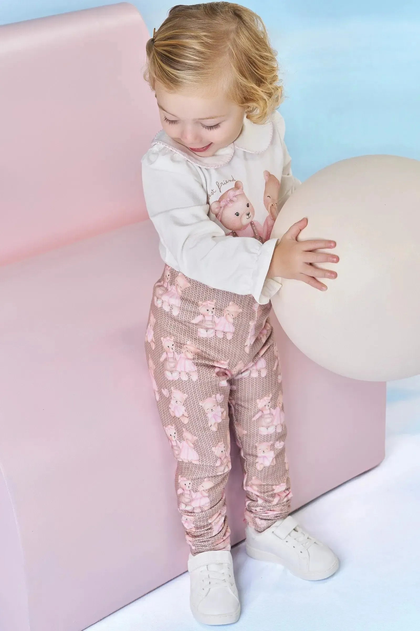 Calça Legging em Molecotton 90592 Kukiê Bebê Menina