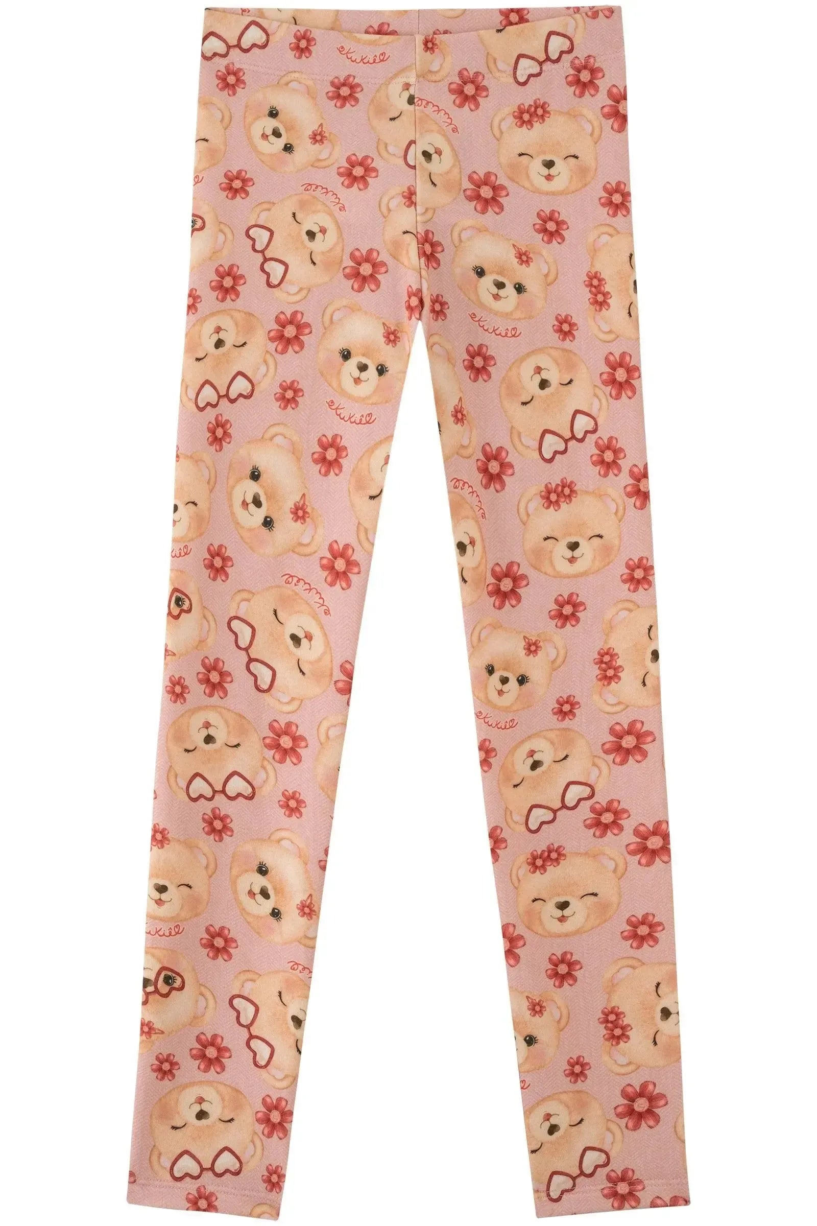 Calça Legging em Molecotton 90818 Kukiê Infantil Menina