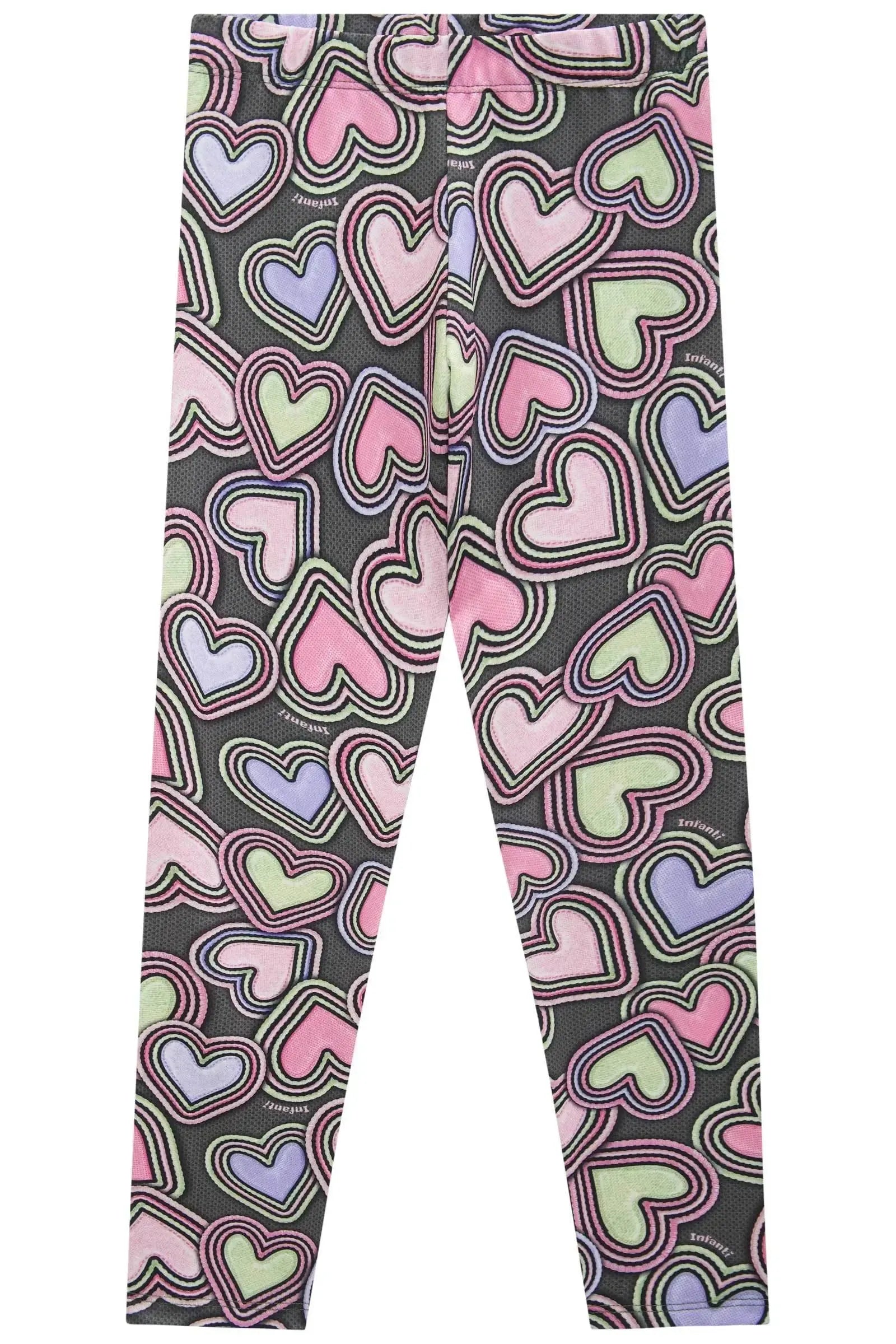 Calça Legging em Termoskin Peluciado 89465 Infanti Infantil Menina