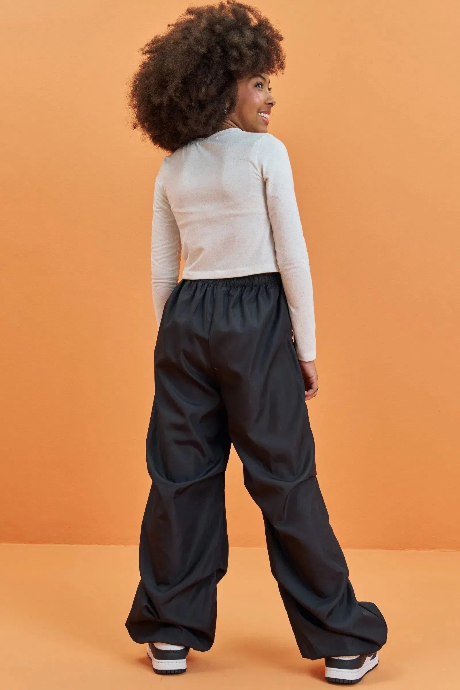 Calça Parachute em Nylon 79716 Lilimoon Teen Menina