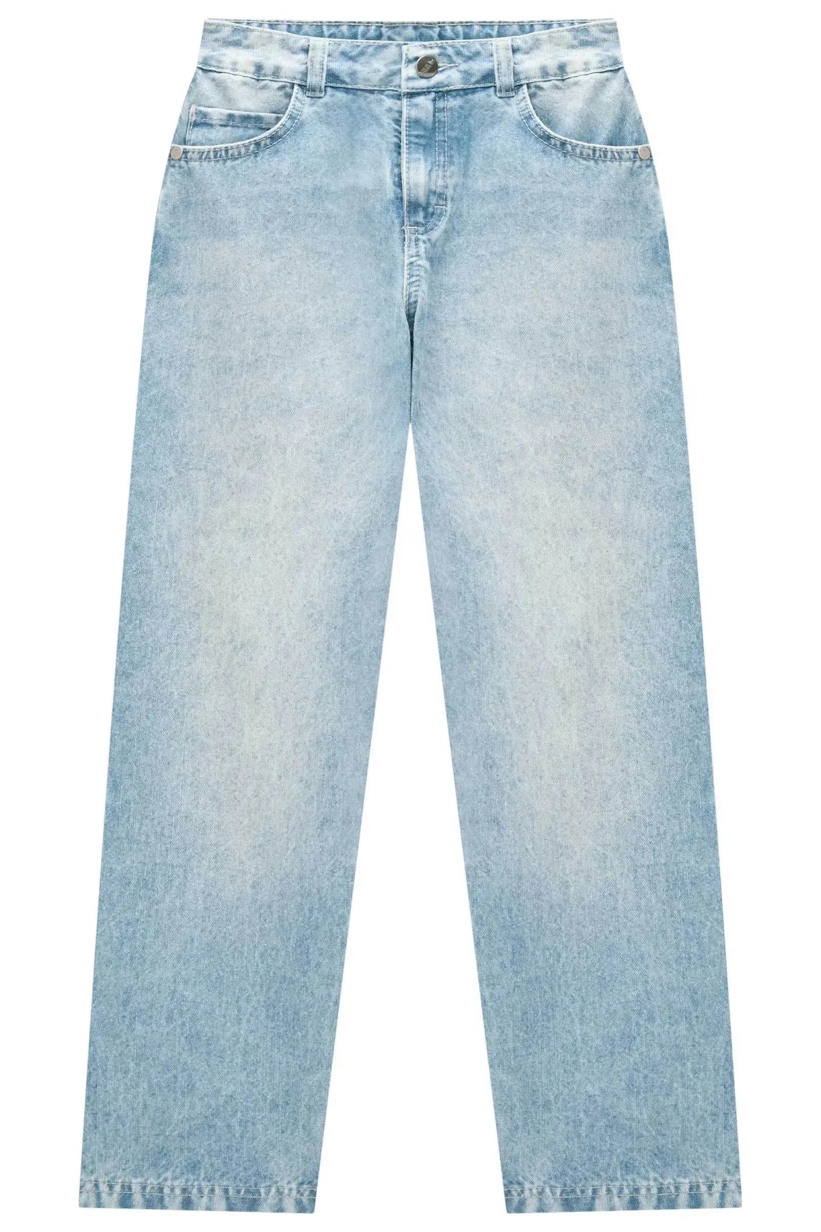 Calça Reta em Jeans Arkansas 83408 Lilimoon Teen Menina