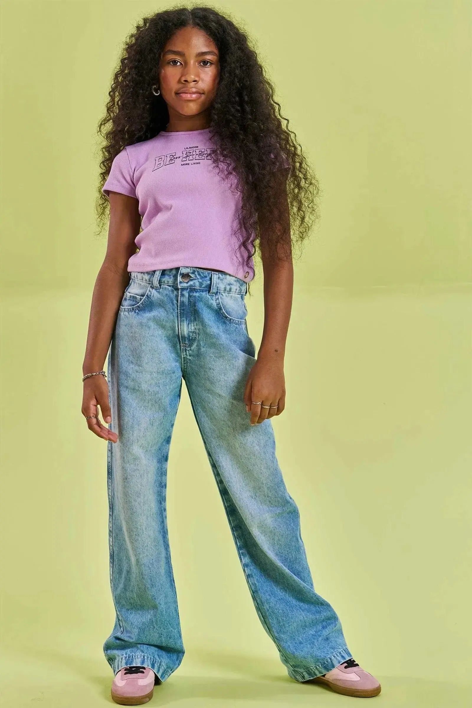 Calça Reta em Jeans Arkansas 83408 Lilimoon Teen Menina