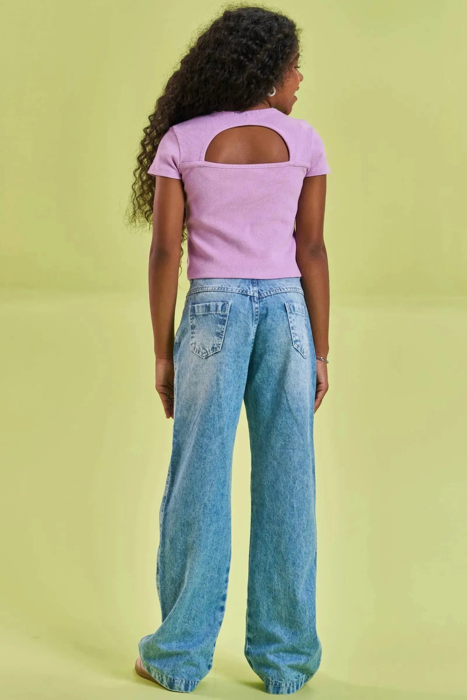 Calça Reta em Jeans Arkansas 83408 Lilimoon Teen Menina