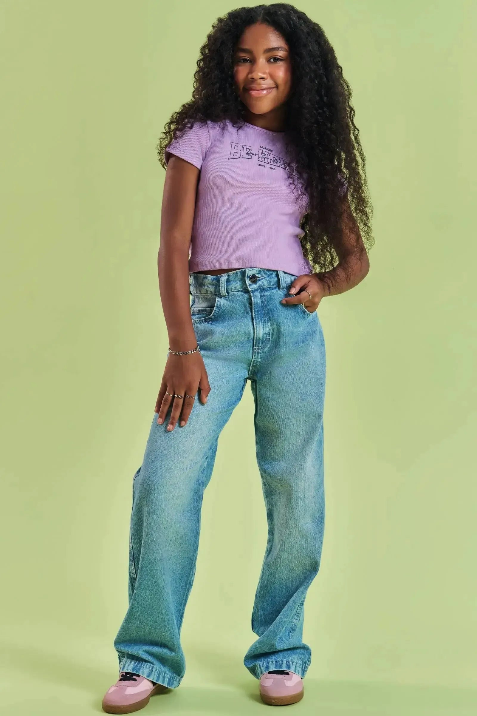 Calça Reta em Jeans Arkansas 83408 Lilimoon Teen Menina