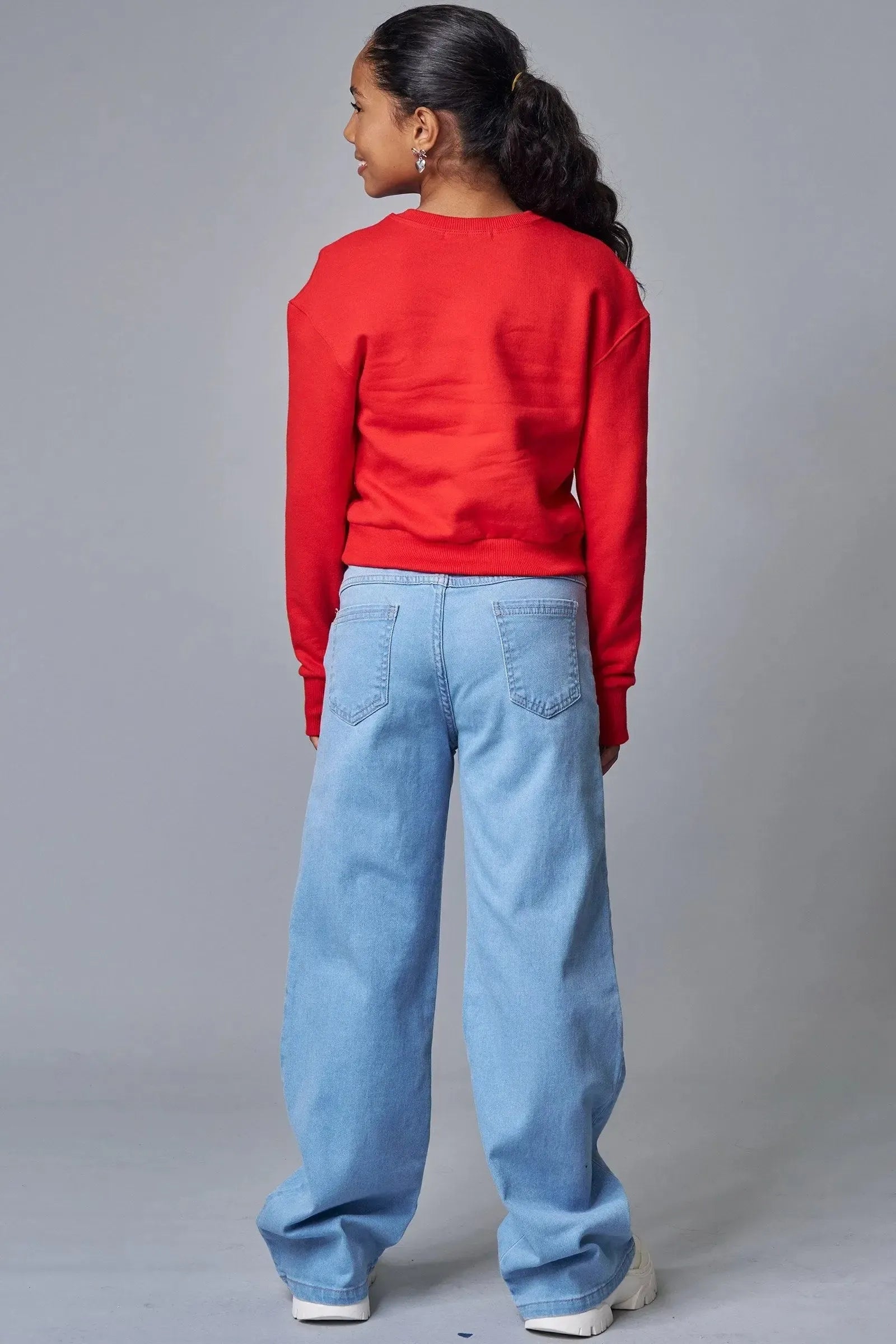 Calça Reta em Jeans com Elastano 90389 Lilimoon Teen Menina