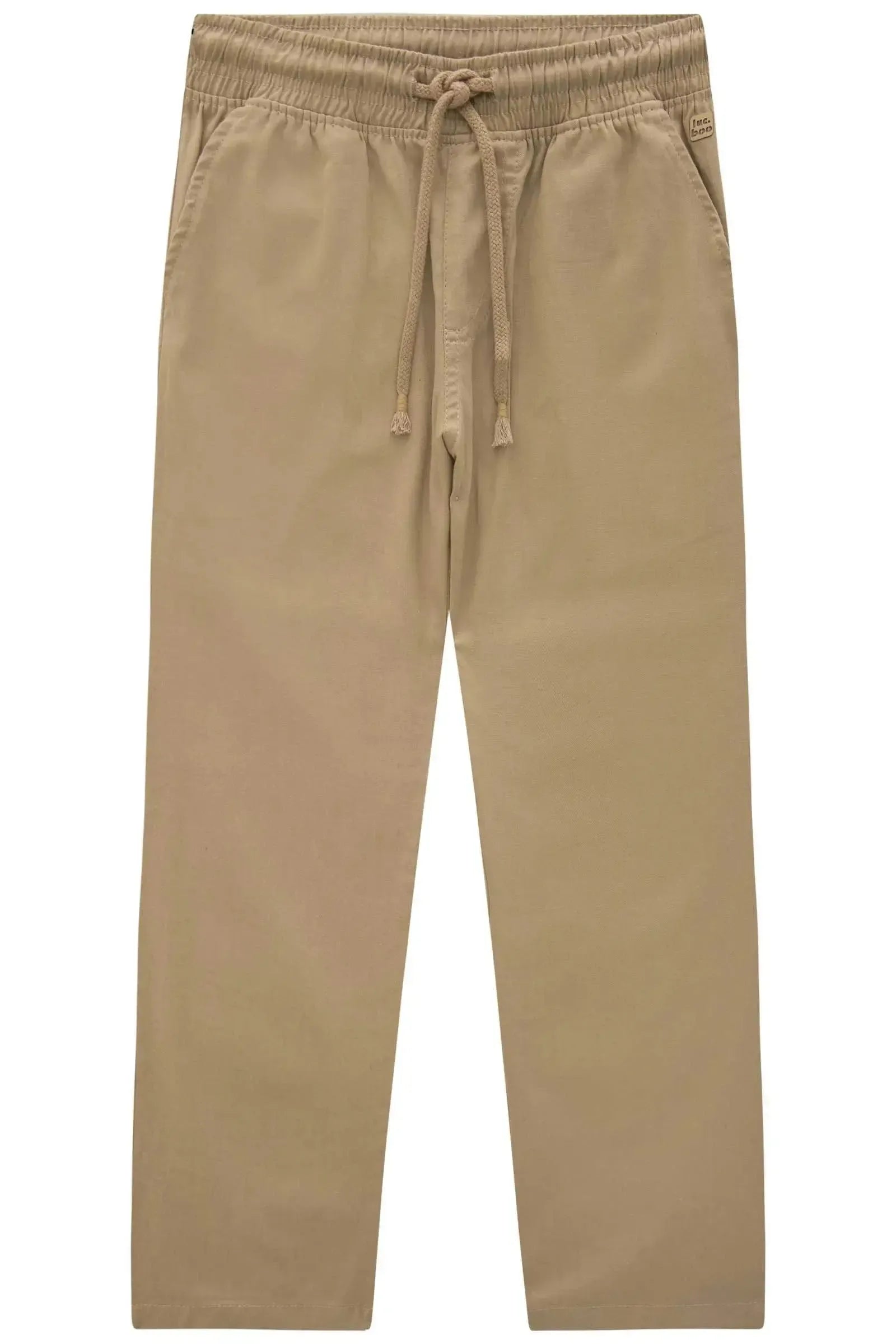 Calça Reta em Linho Santorine com Elastano 83625 LucBoo Infantil Menino