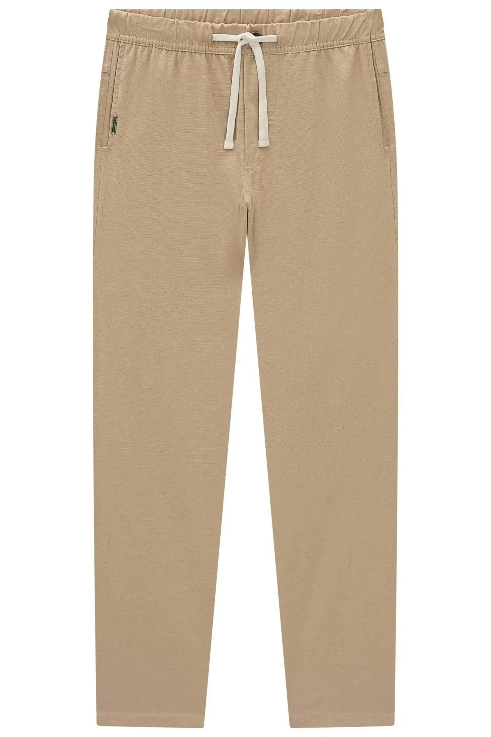 Calça Reta em Linho Santorine com Elastano 95117 Johnny Fox Teen Menino