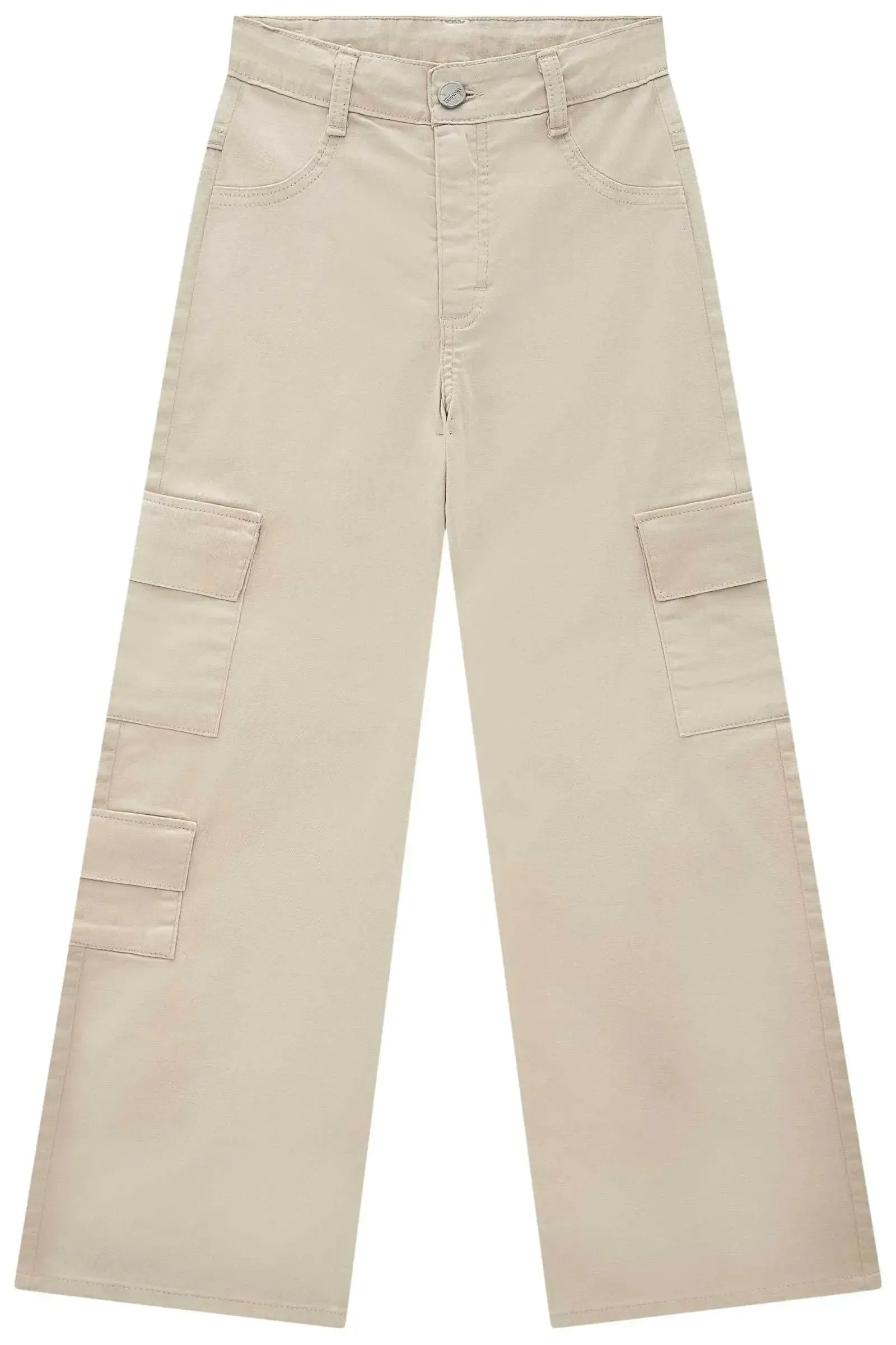 Calça Reta em Sarja com Elastano 90334 Lilimoon Teen Menina