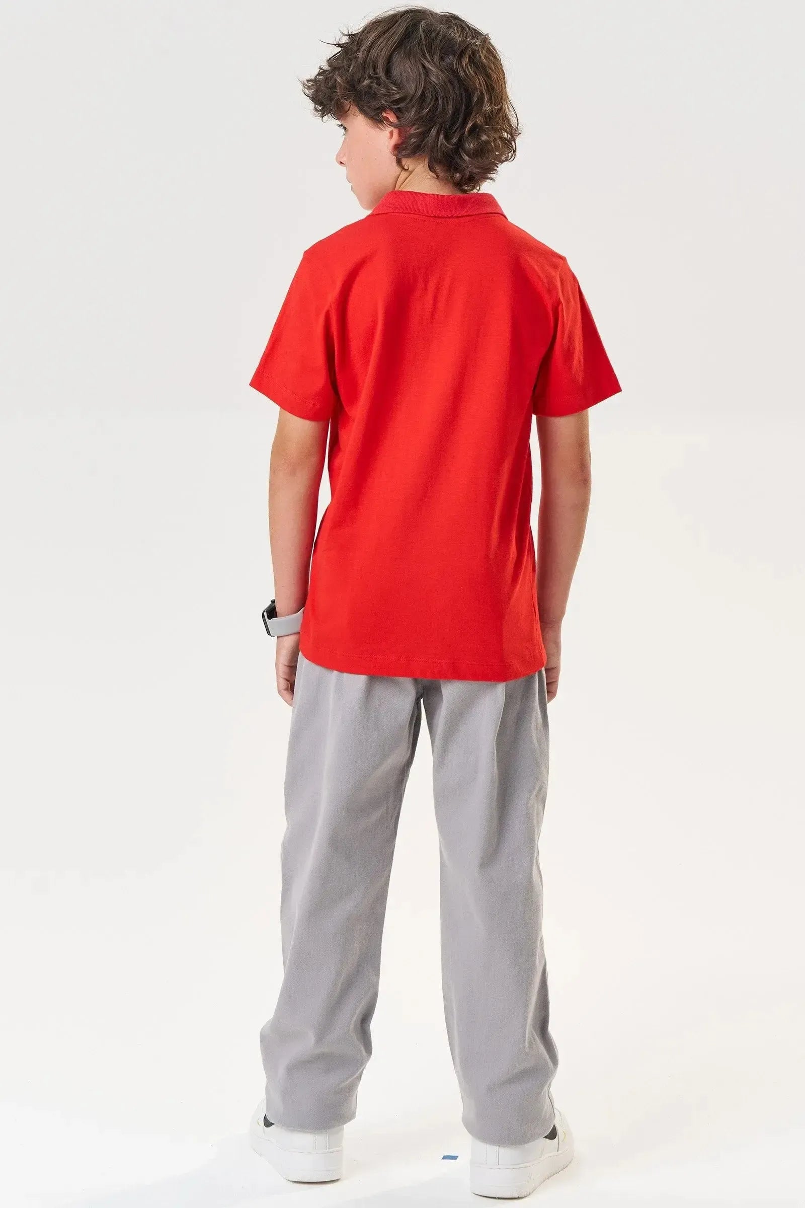 Calça Reta em Sarja Ônix 83799 Johnny Fox Teen Menino