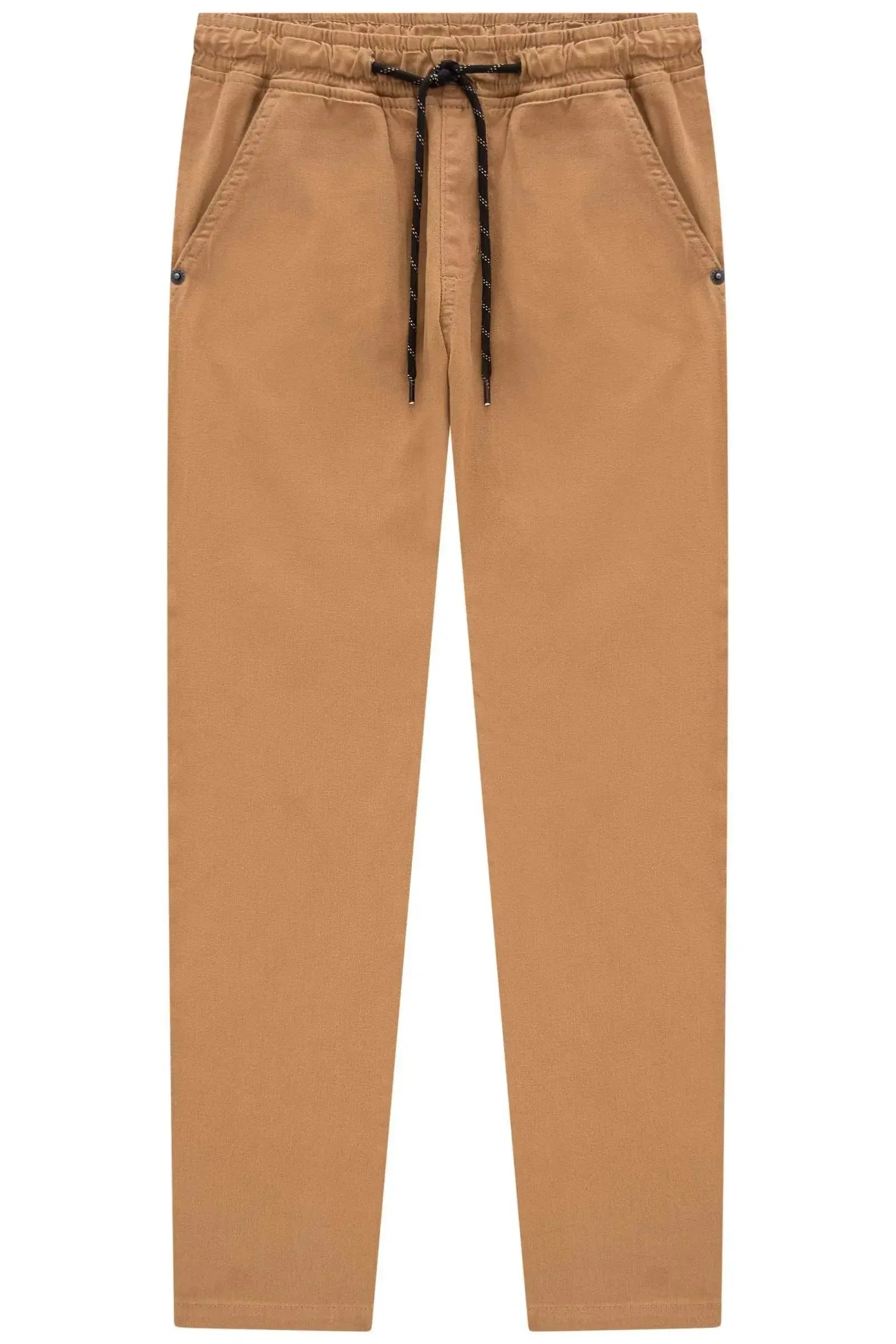 Calça Reta em Sarja Ônix 83799 Johnny Fox Teen Menino