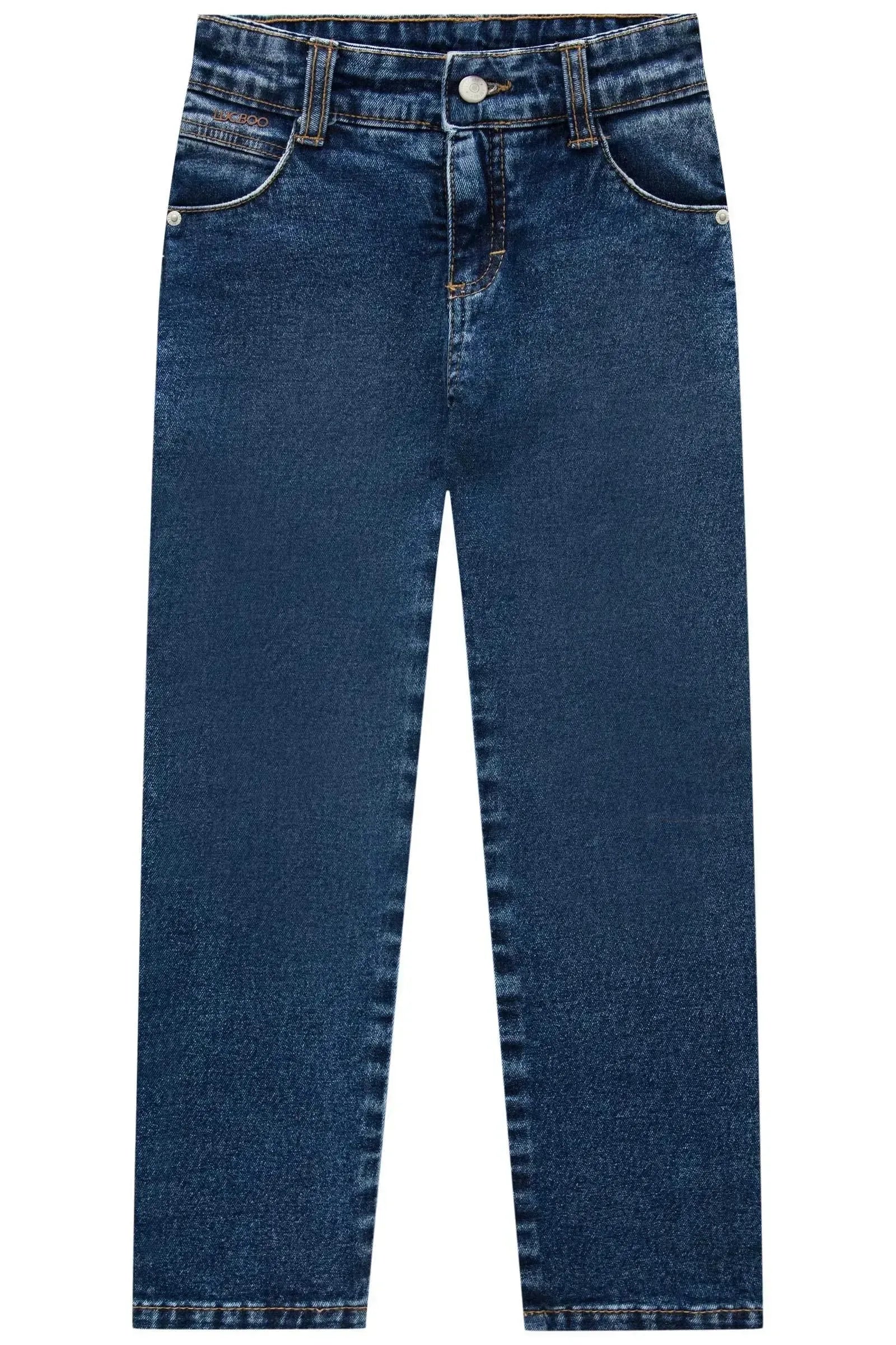 Calça Skinny em Jeans Guga com Elastano 89972 LucBoo Infantil Menino