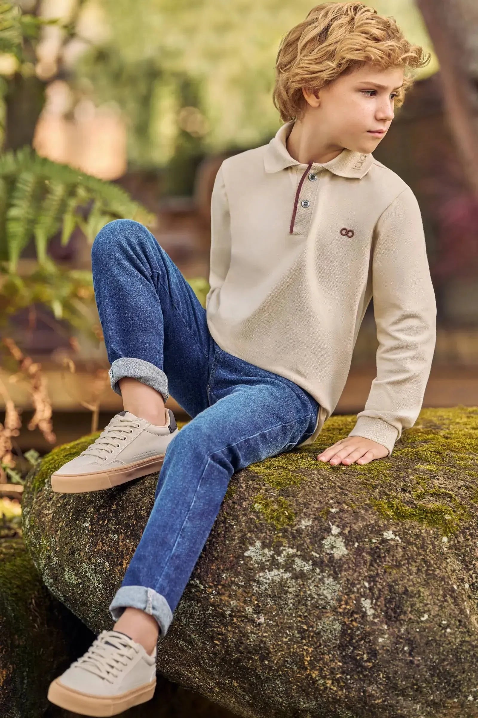 Calça Skinny em Jeans Guga com Elastano 89972 LucBoo Infantil Menino