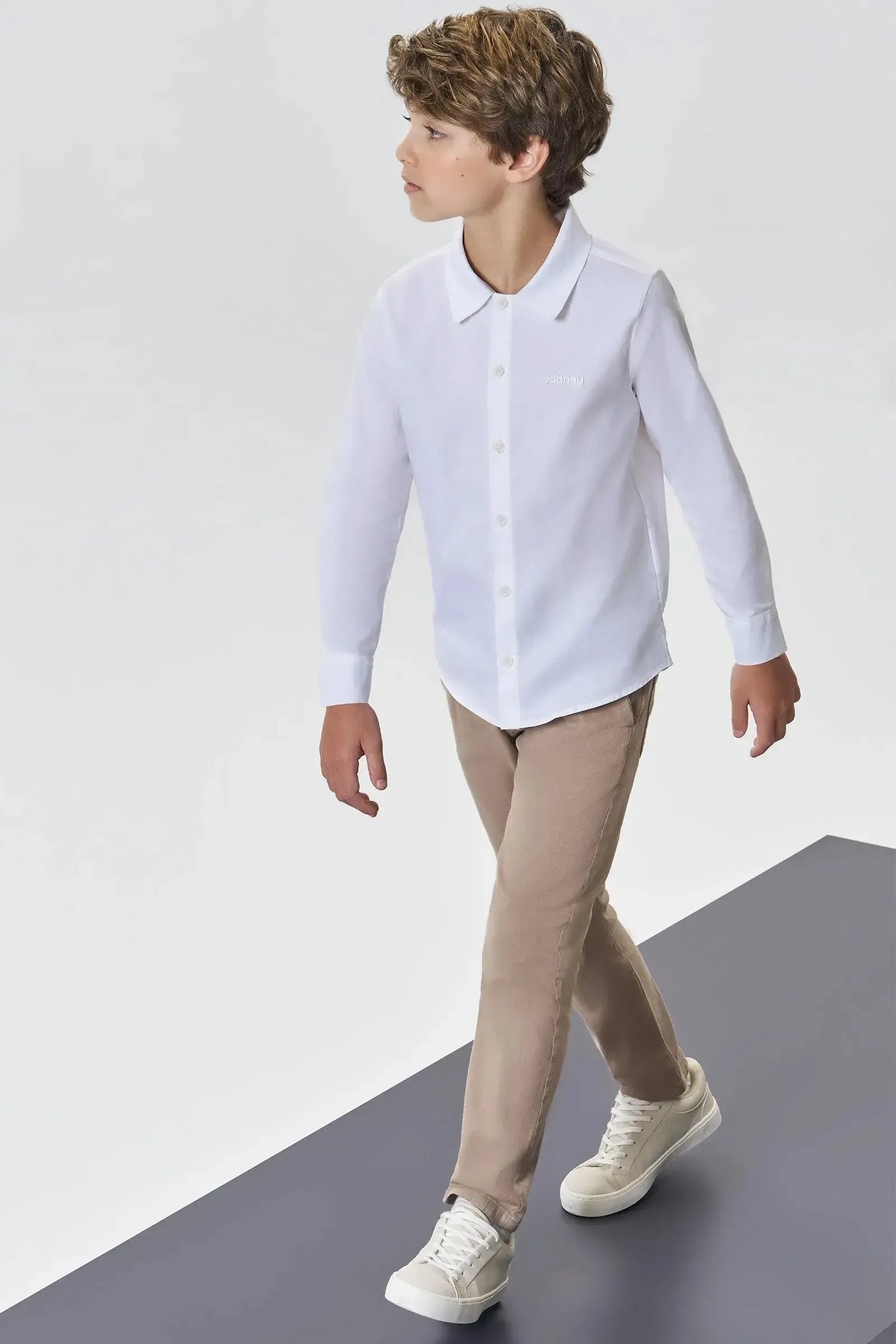 Calça Skinny em Sarja Stretch com Elastano 89377 Johnny Fox Teen Menino