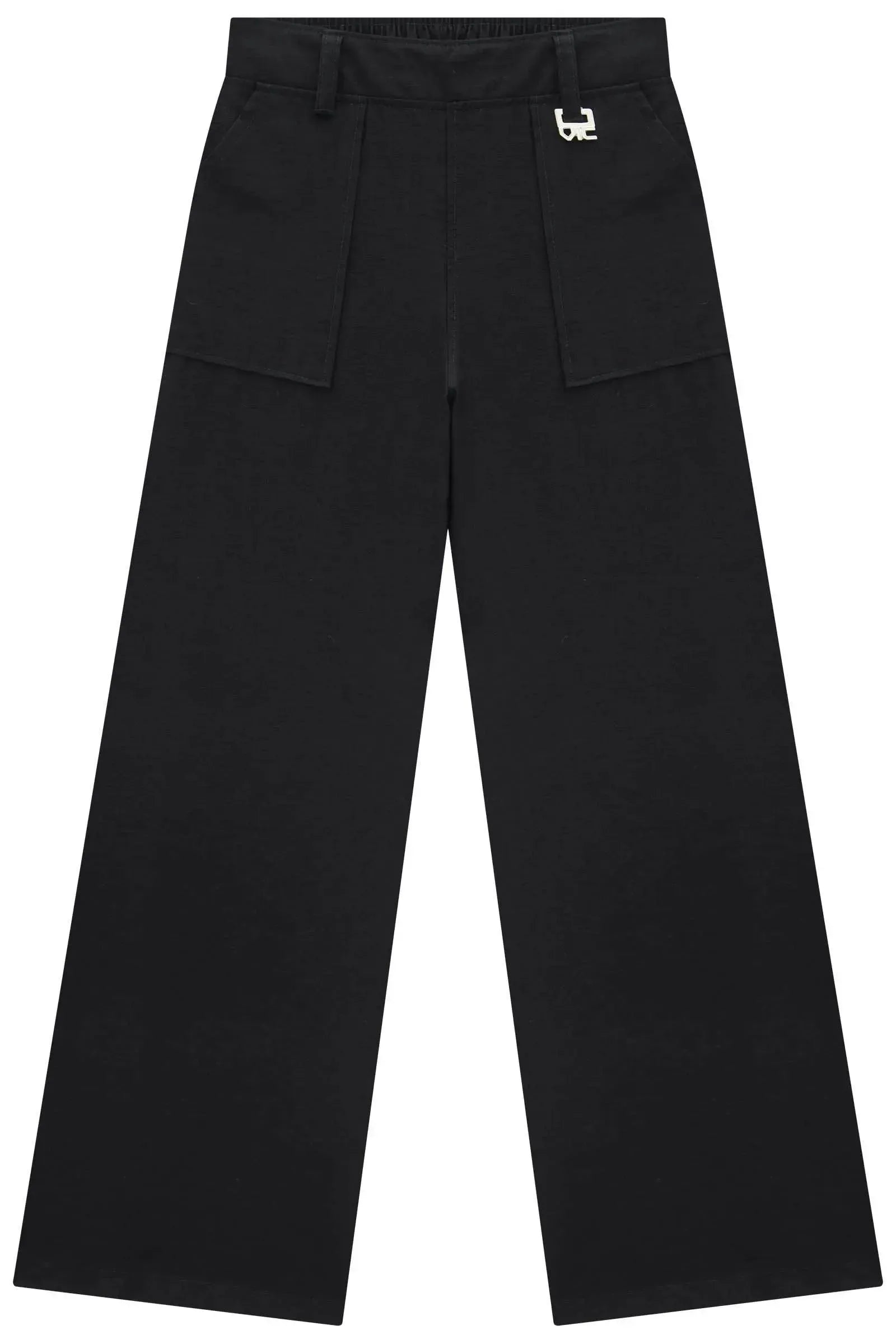 Calça Wide Leg em Alfaiataria Marant 95590 Vic&Vicky Teen Menina