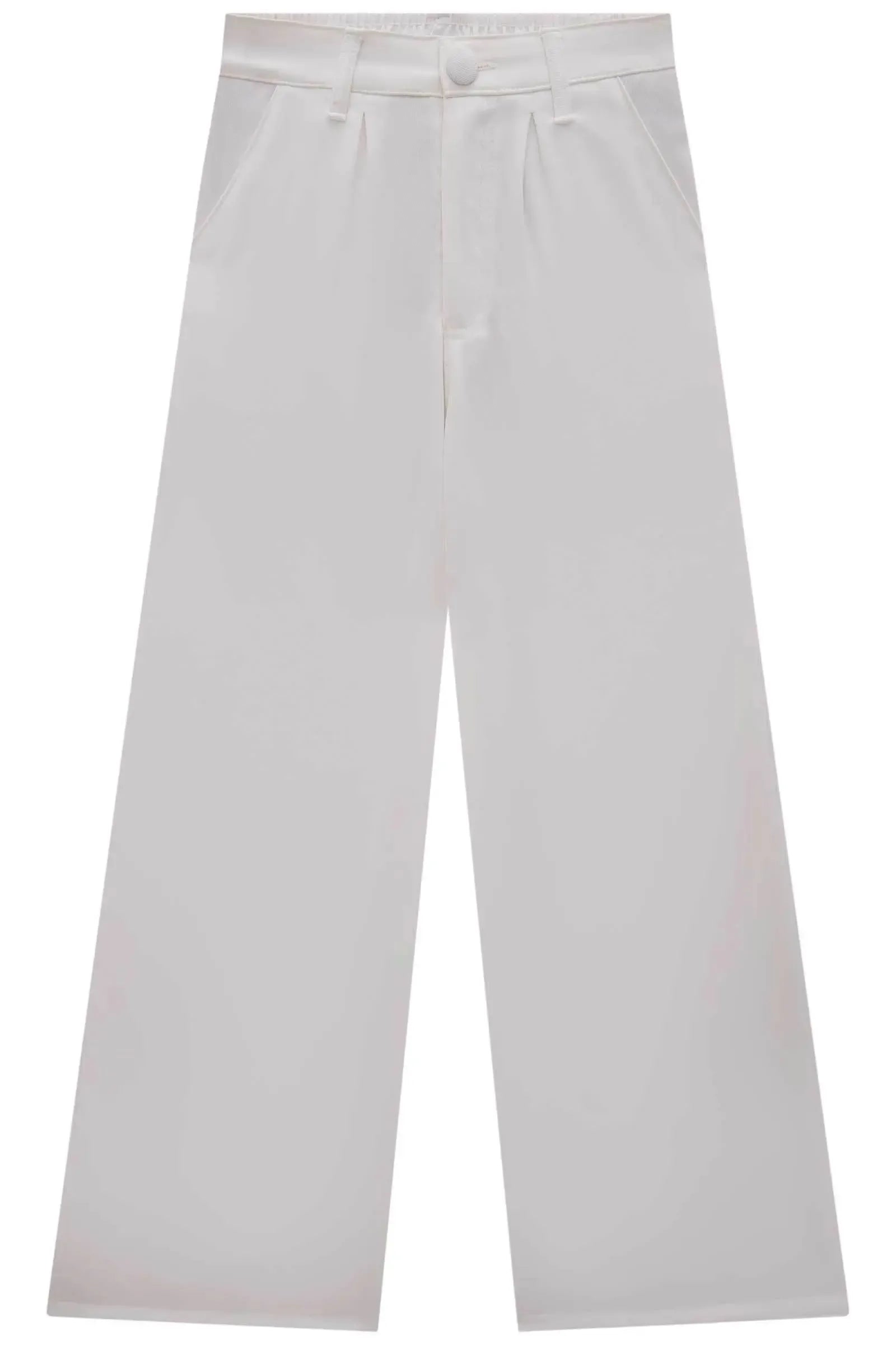 Calça Wide Leg em Alfaiataria Twill 83886 Vic&Vicky Teen Menina