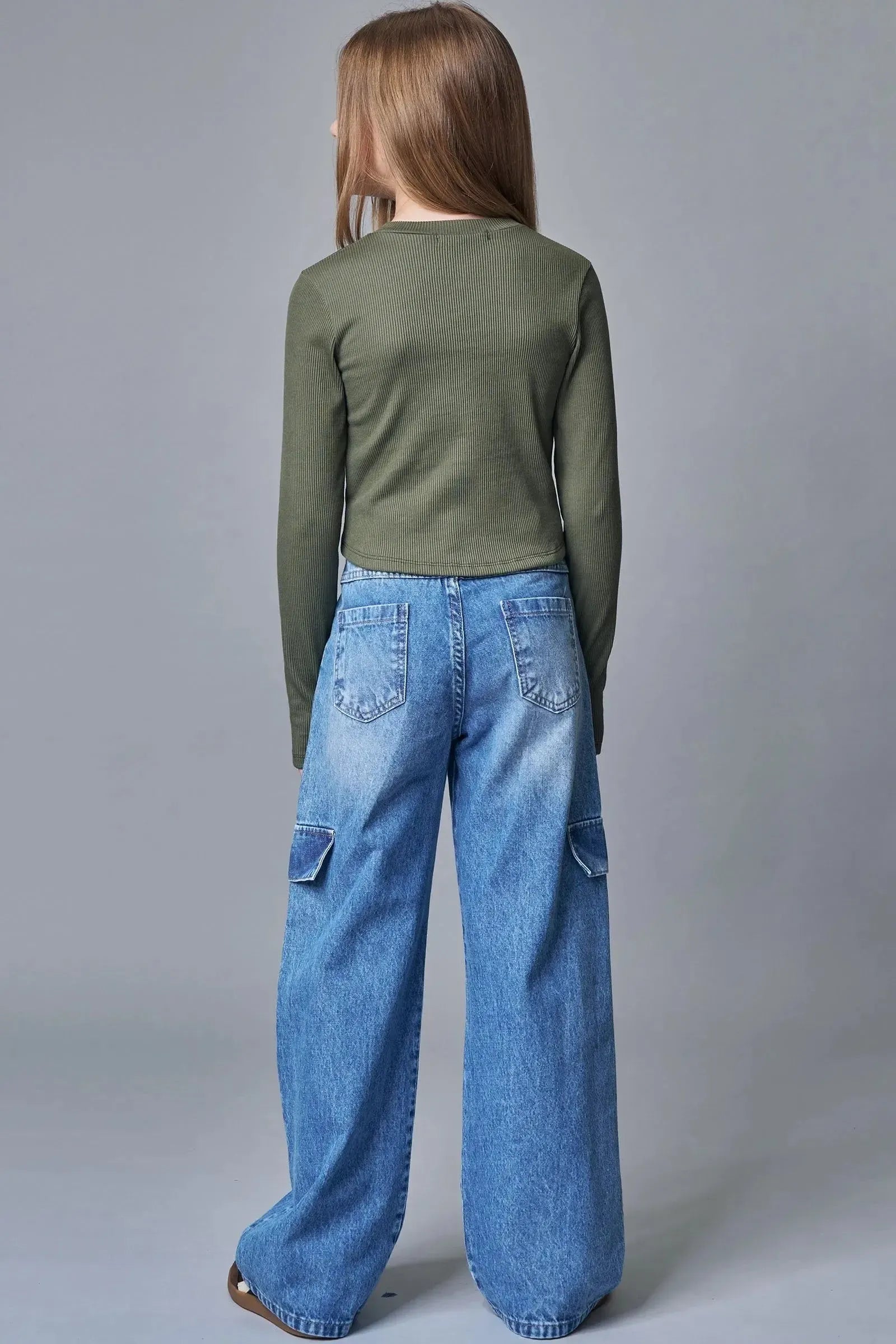 Calça Wide Leg em Jeans Arkansas 90329 Lilimoon Teen Menina