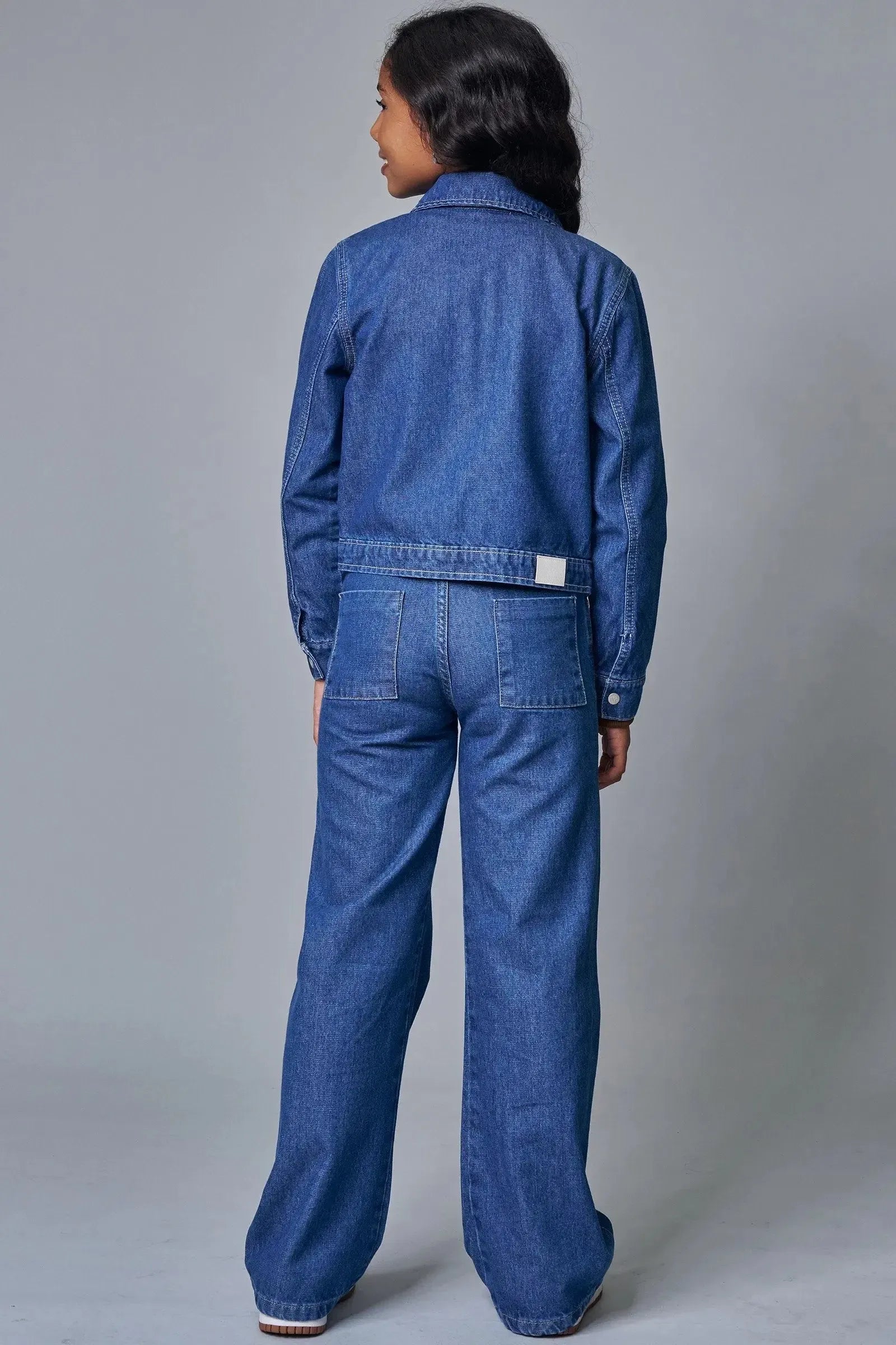 Calça Wide Leg em Jeans Arkansas 90341 Lilimoon Teen Menina