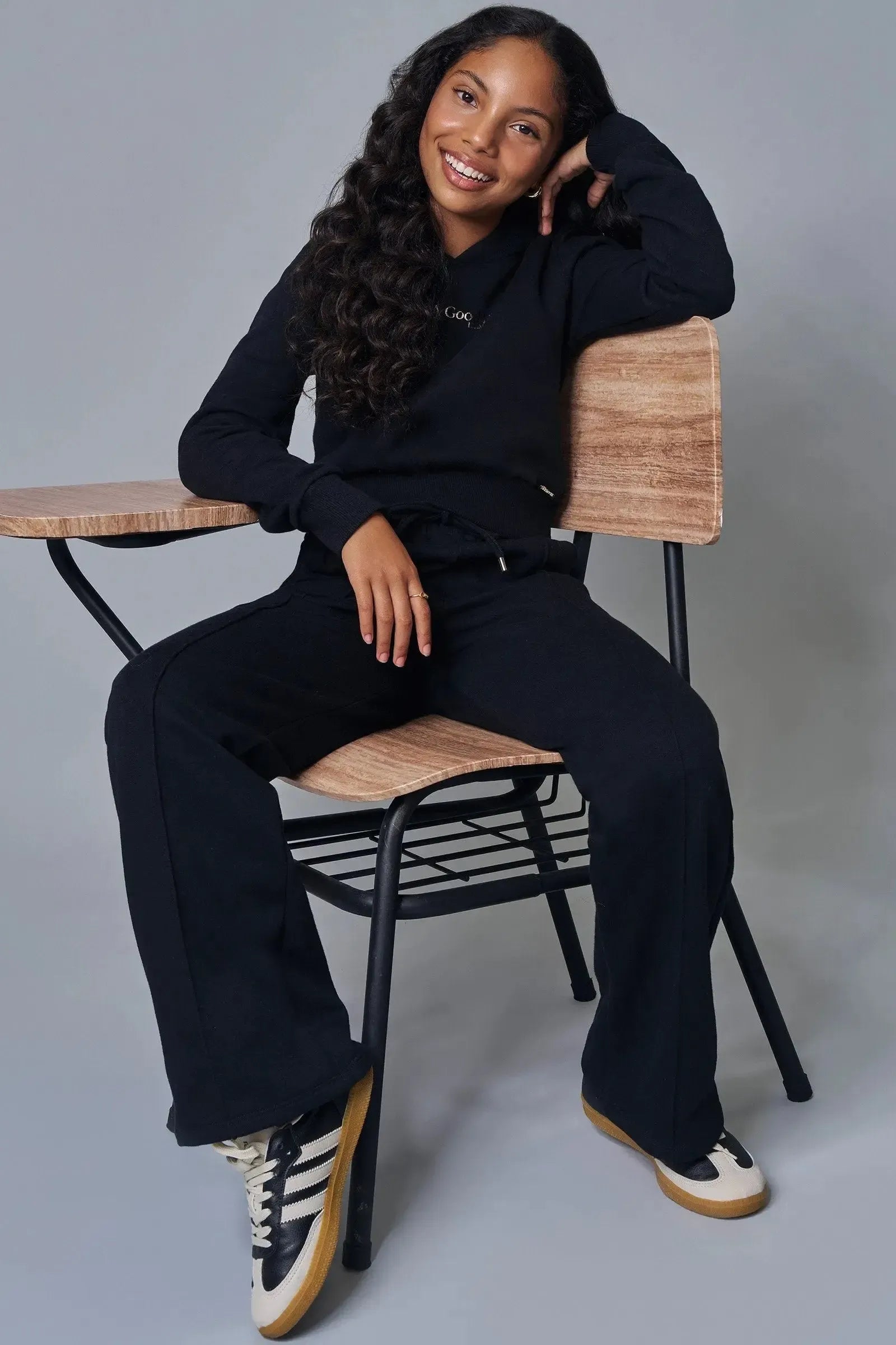 Calça Wide Leg em Moletom com Pelúcia 90391 Lilimoon Teen Menina