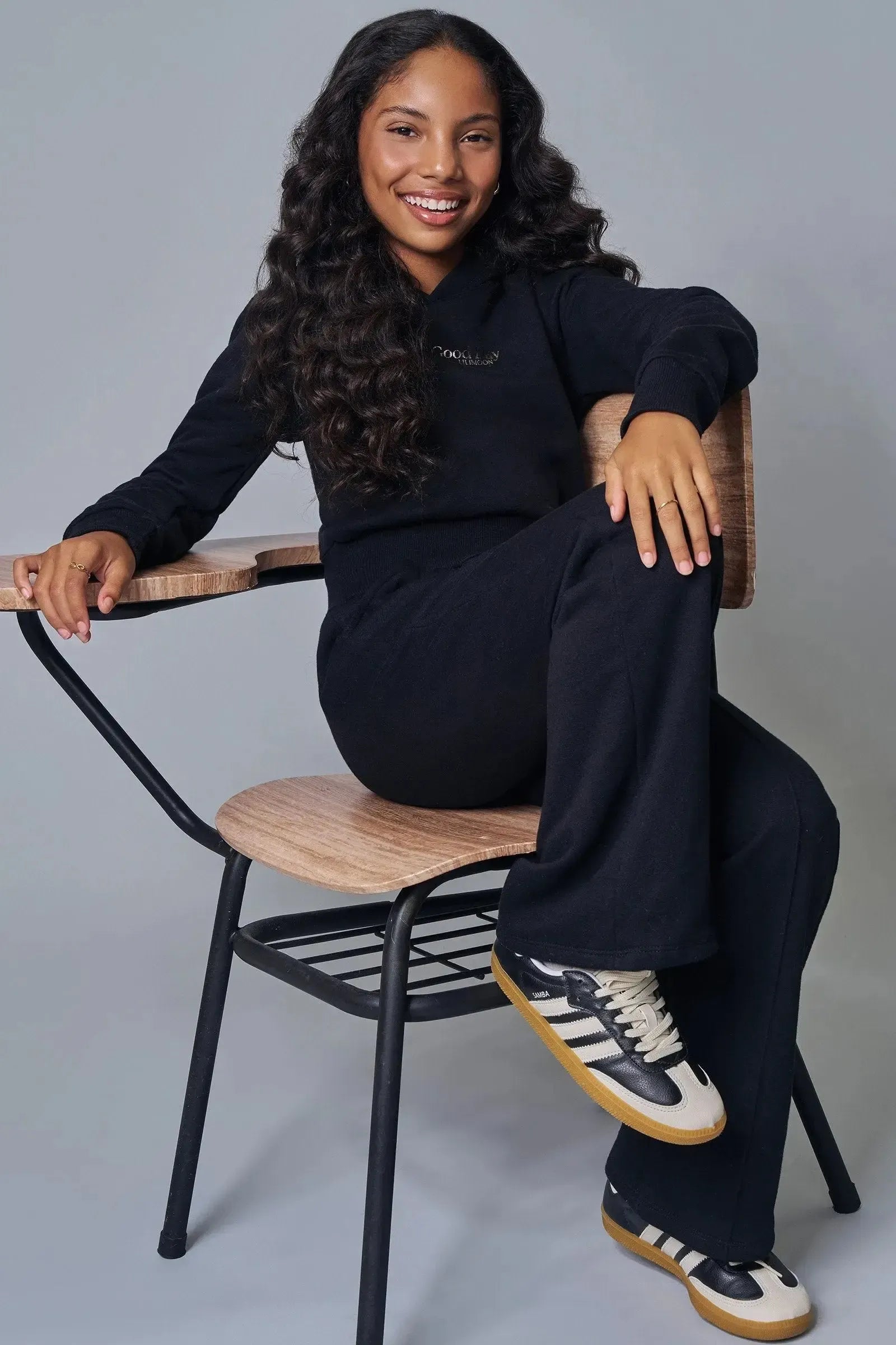 Calça Wide Leg em Moletom com Pelúcia 90391 Lilimoon Teen Menina