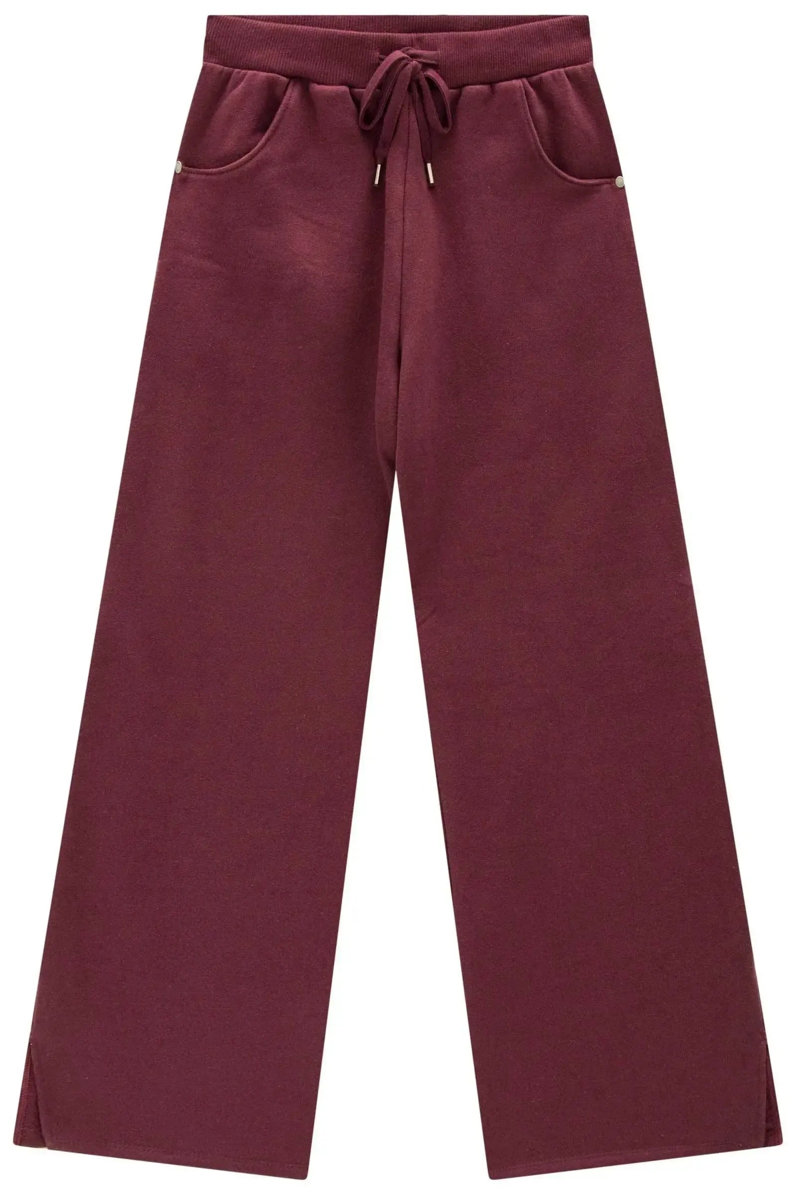Calça Wide Leg em Moletom com Pelúcia 90410 Lilimoon Teen Menina