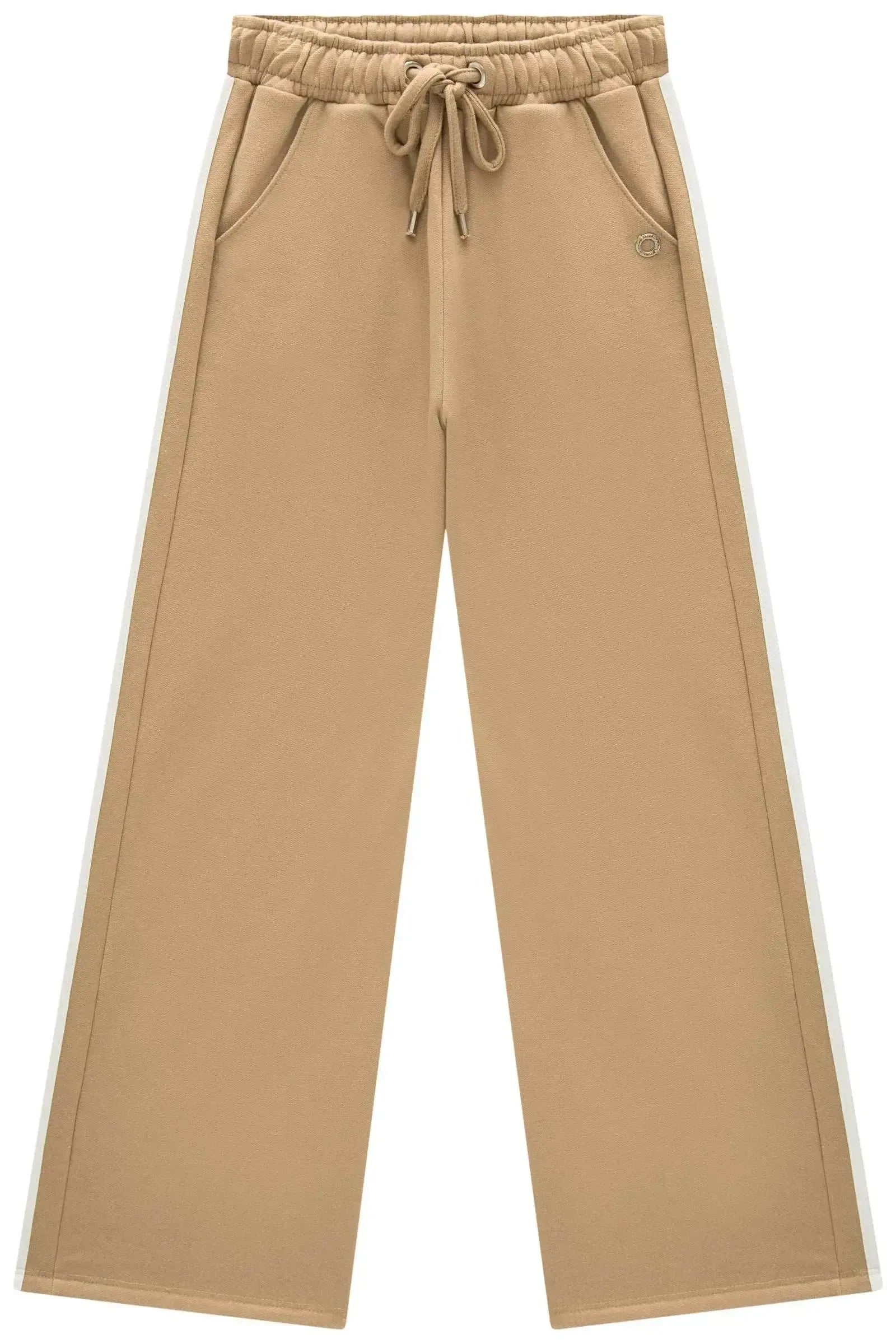 Calça Wide Leg em Moletom com Pelúcia 90442 Lilimoon Teen Menina