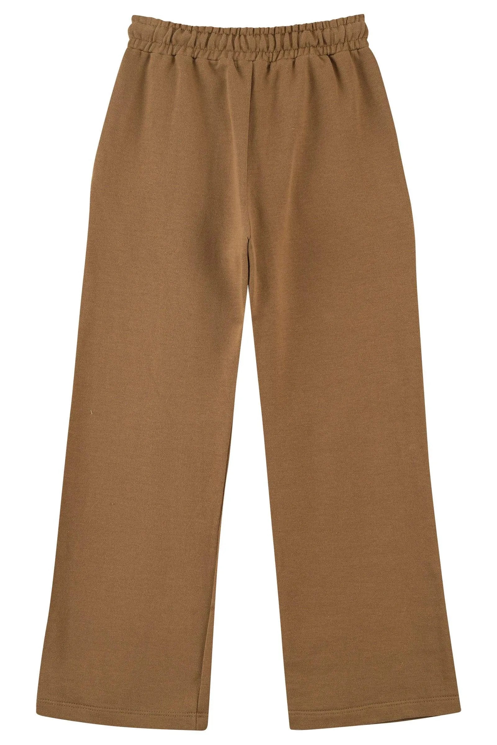 Calça Wide Leg em Moletom sem Pelúcia 89928 Kukiê Infantil Menina