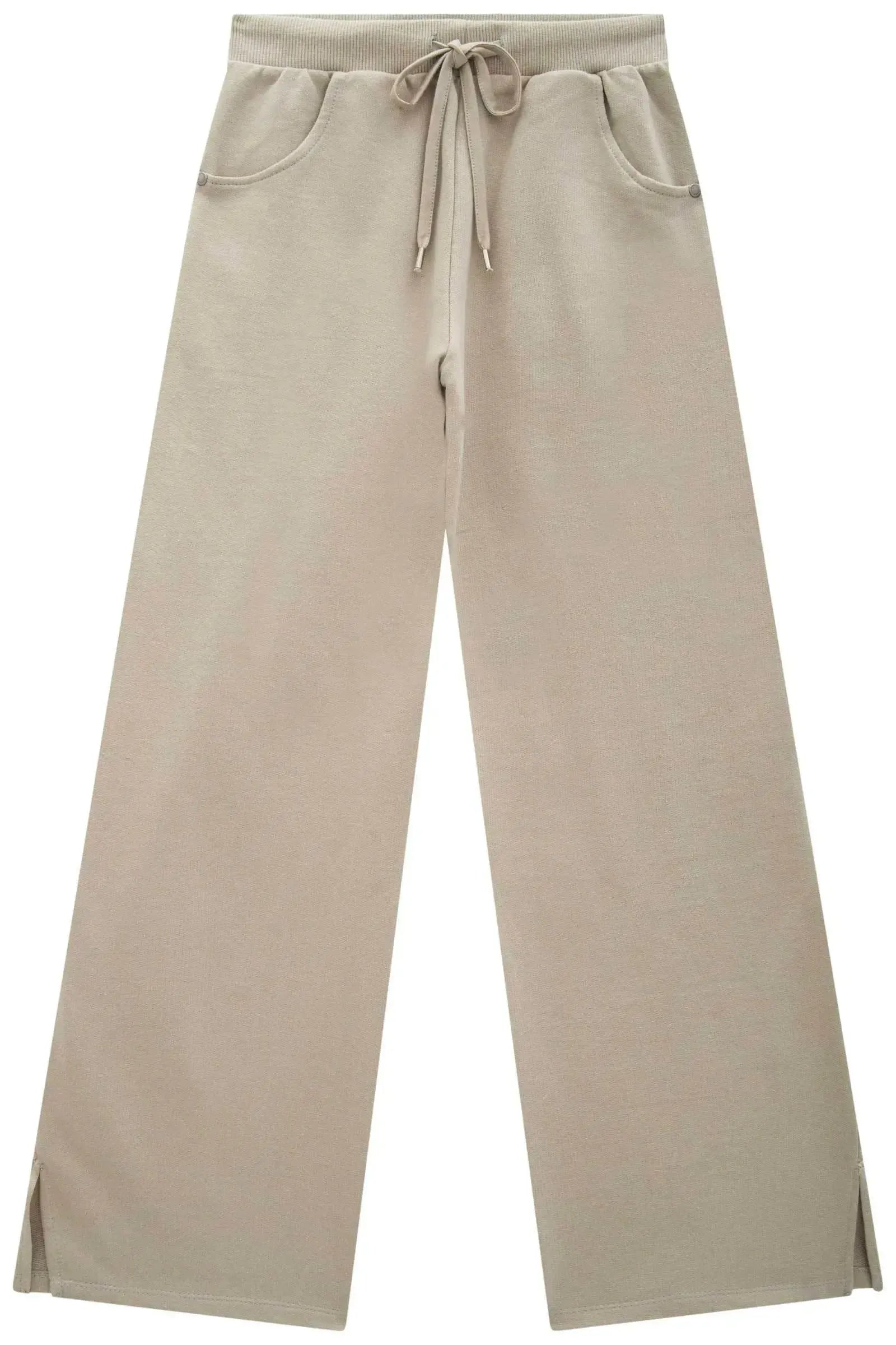 Calça Wide Leg em Moletom sem Pelúcia 90409 Lilimoon Teen Menina