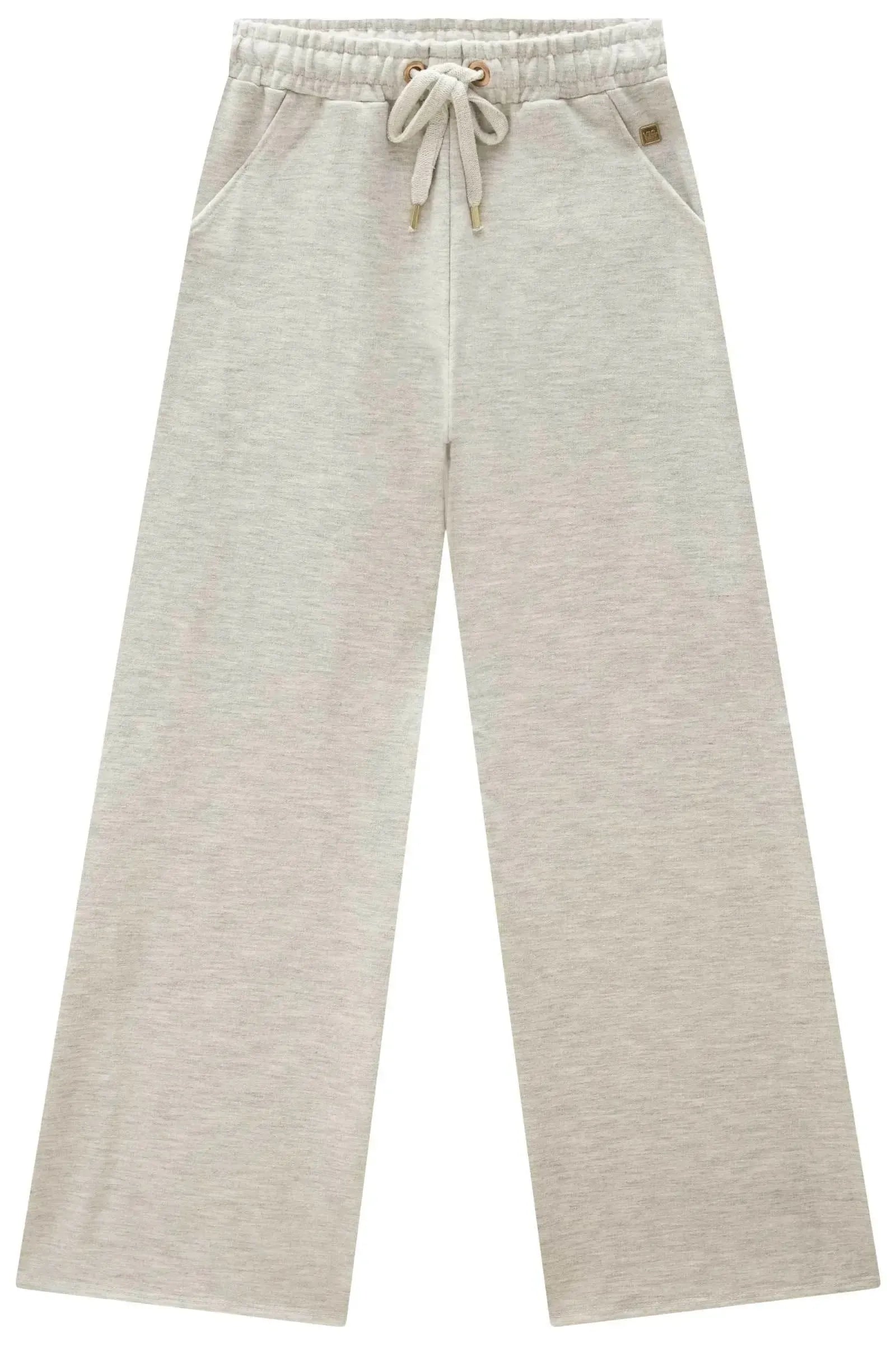 Calça Wide Leg em Moletom sem Pelúcia 90594 Vic&Vicky Teen Menina