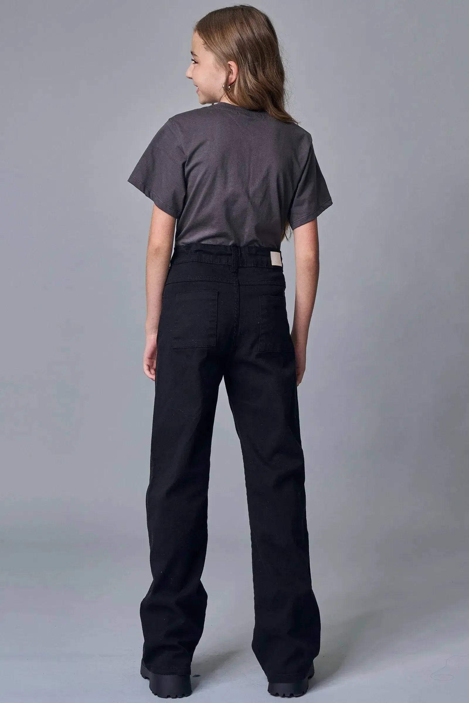 Calça Wide Leg em Sarja com Elastano 90337 Lilimoon Teen Menina