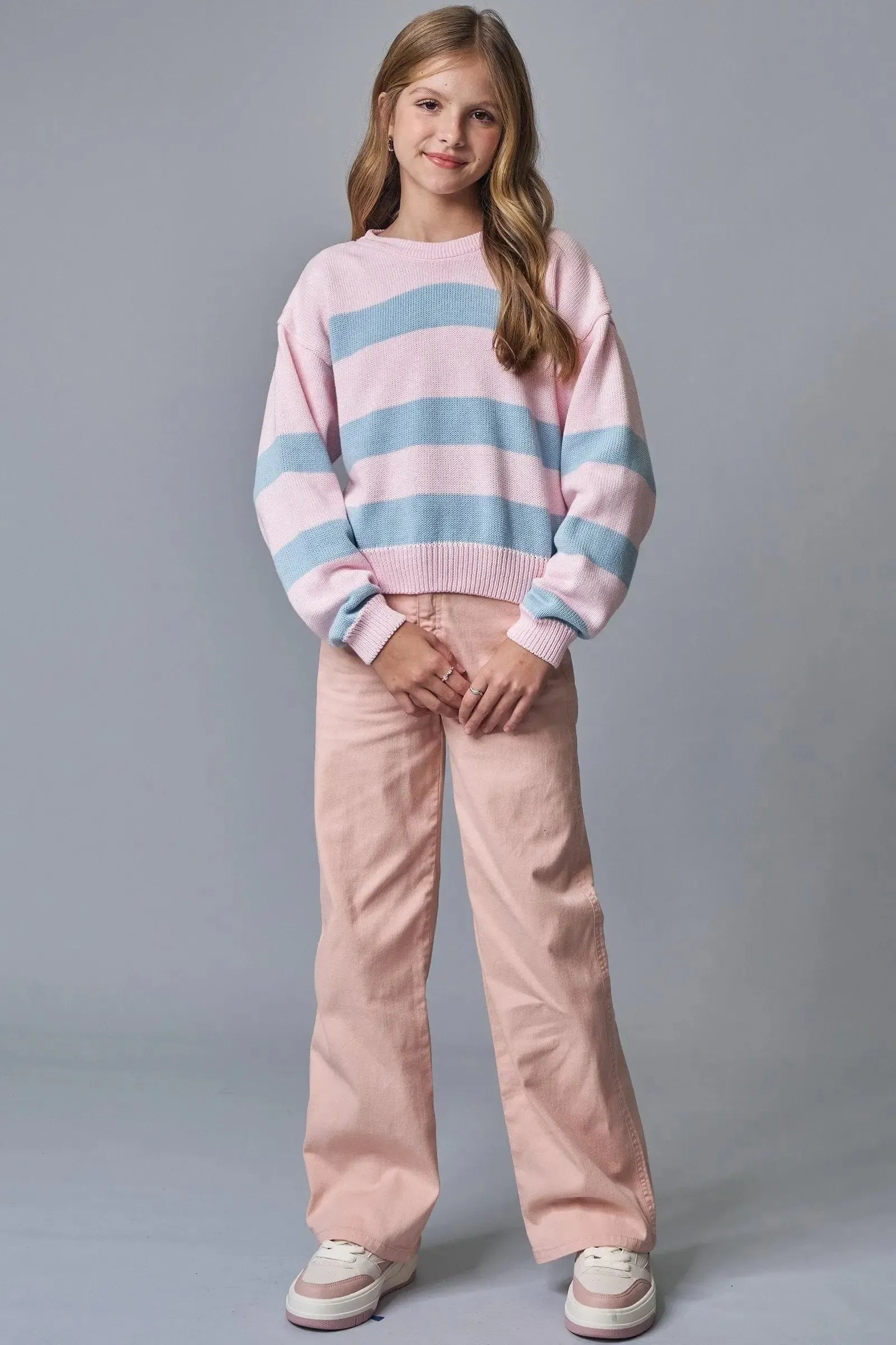 Calça Wide Leg em Sarja com Elastano 90340 Lilimoon Teen Menina