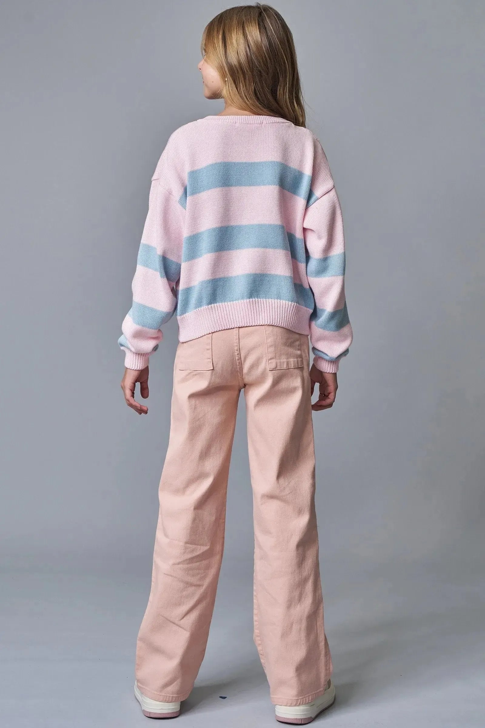 Calça Wide Leg em Sarja com Elastano 90340 Lilimoon Teen Menina