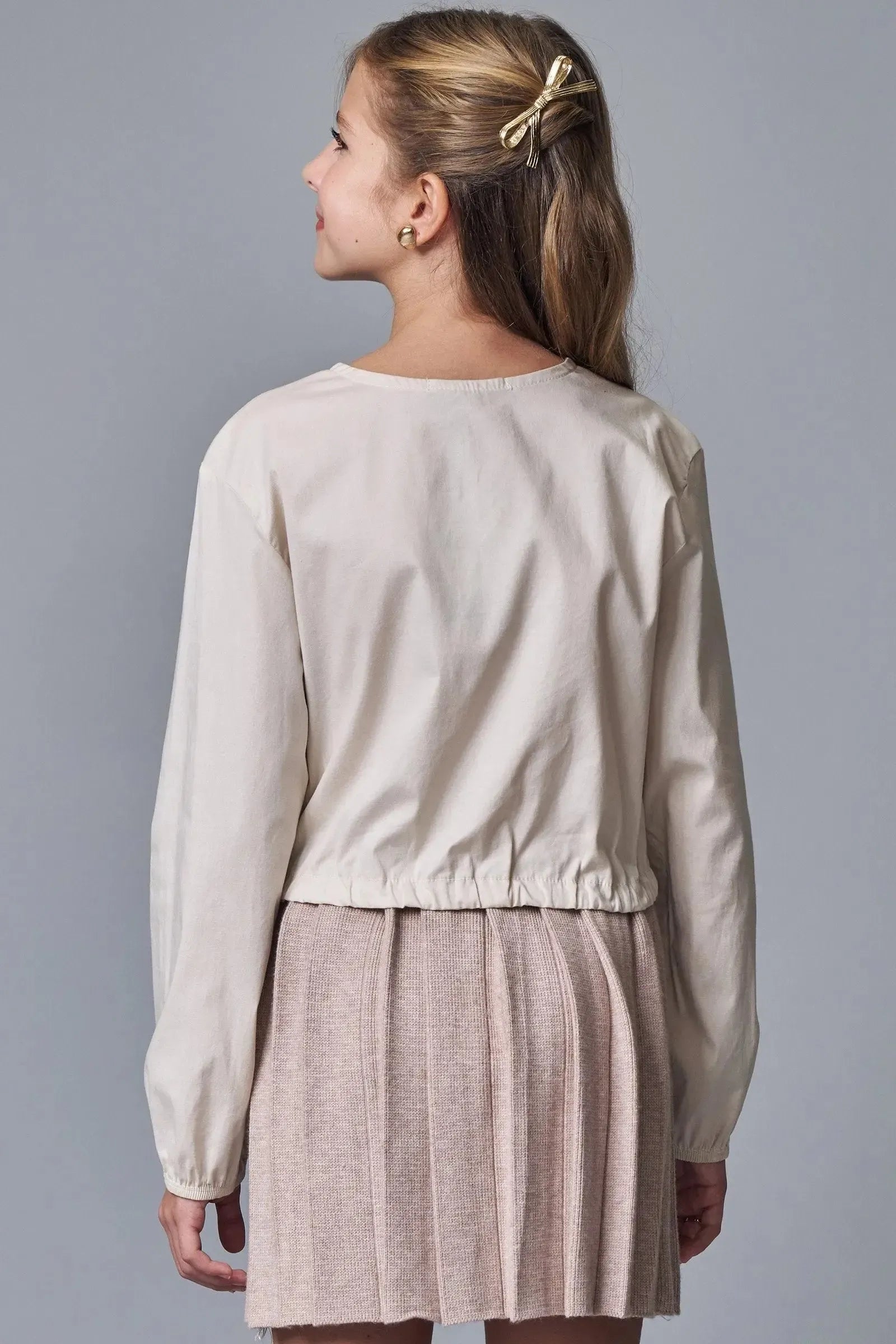 Camisa Boxy em Tricoline Mônaco com Elastano 89150 Lilimoon Teen Menina