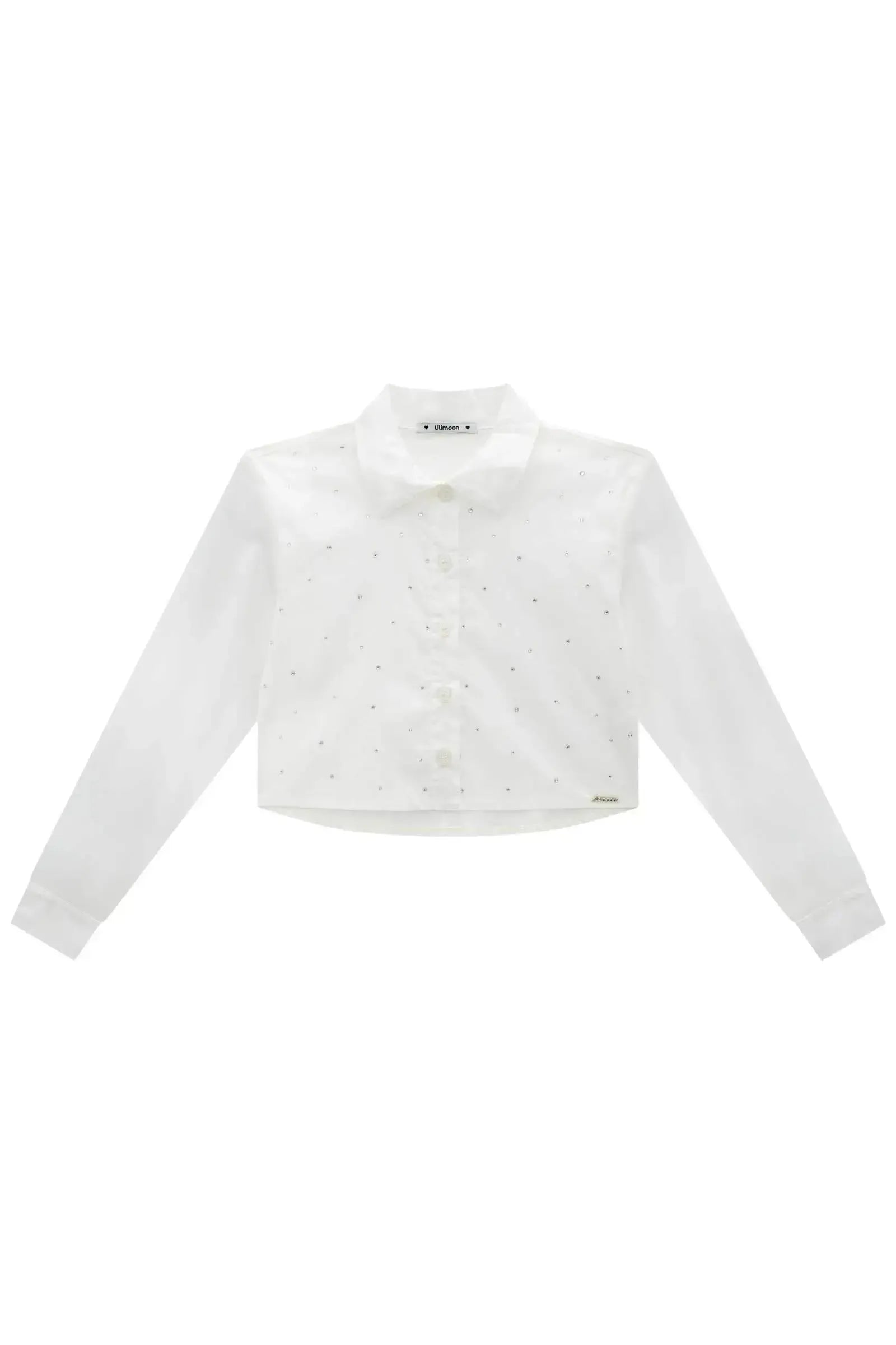 Camisa Boxy em Tricoline Mônaco com Elastano 89162 Lilimoon Teen Menina