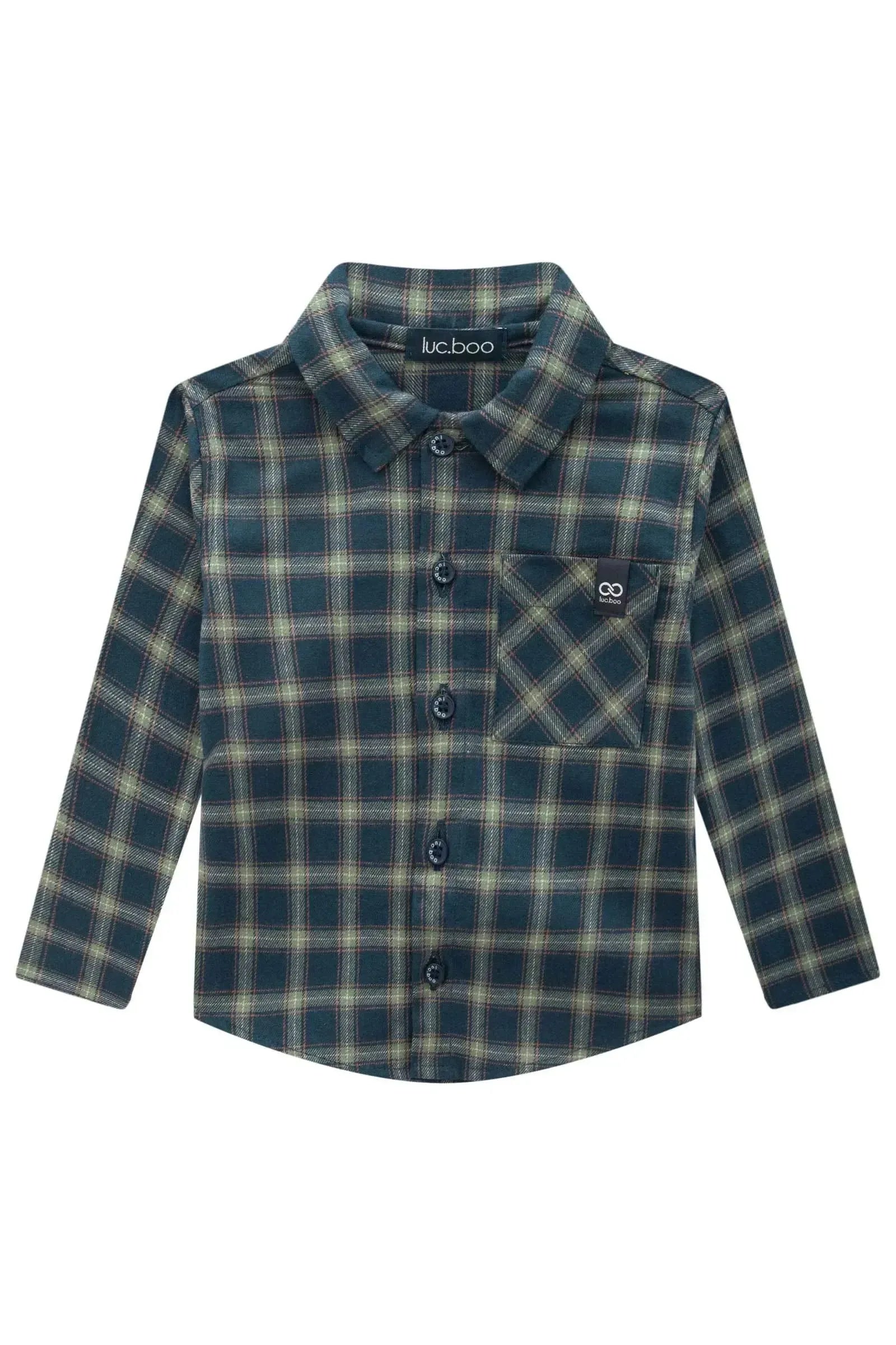 Camisa em Flanela Xadrez 91736 LucBoo Bebê Menino