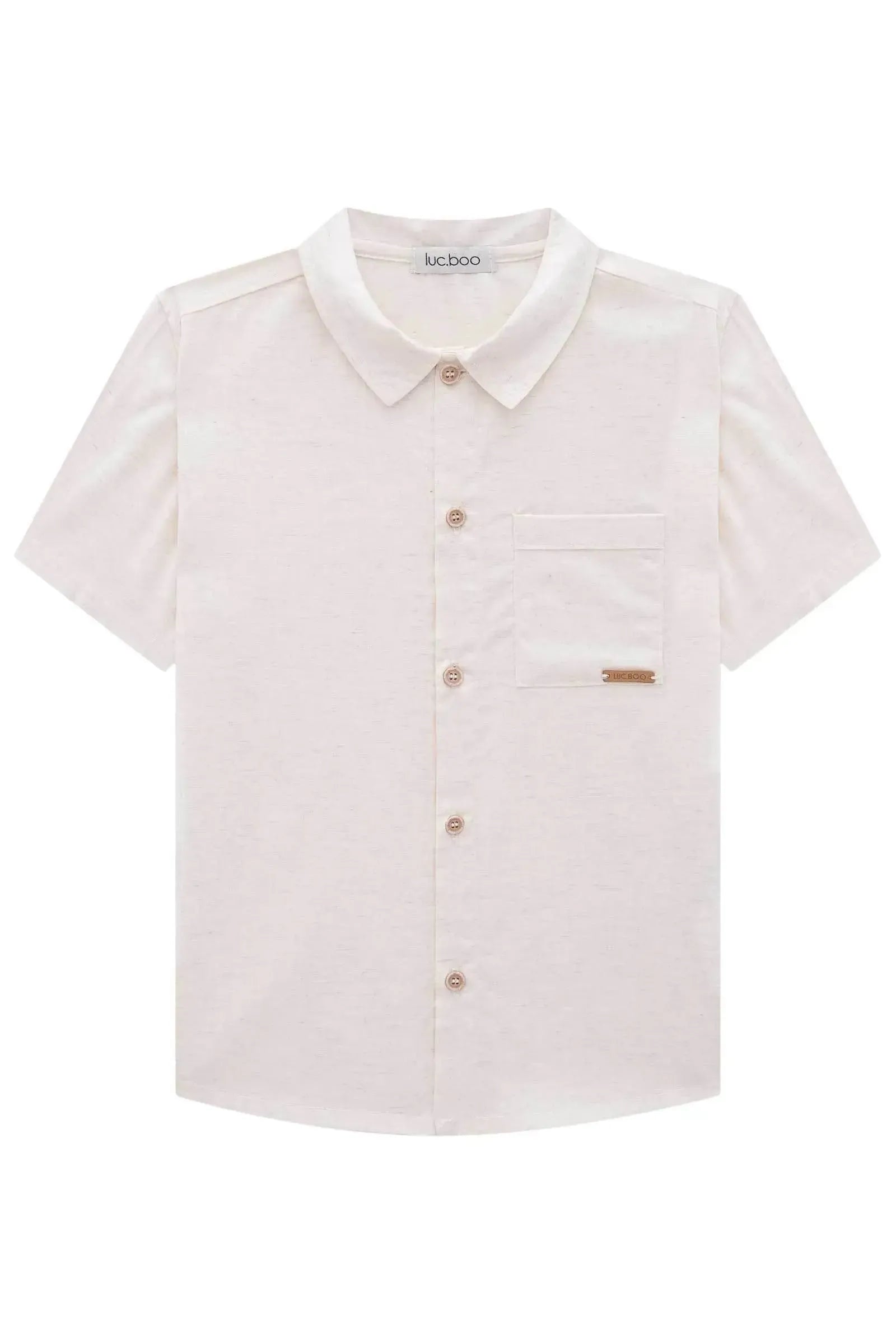 Camisa em Linho Deluxe 83344 LucBoo Infantil Menino