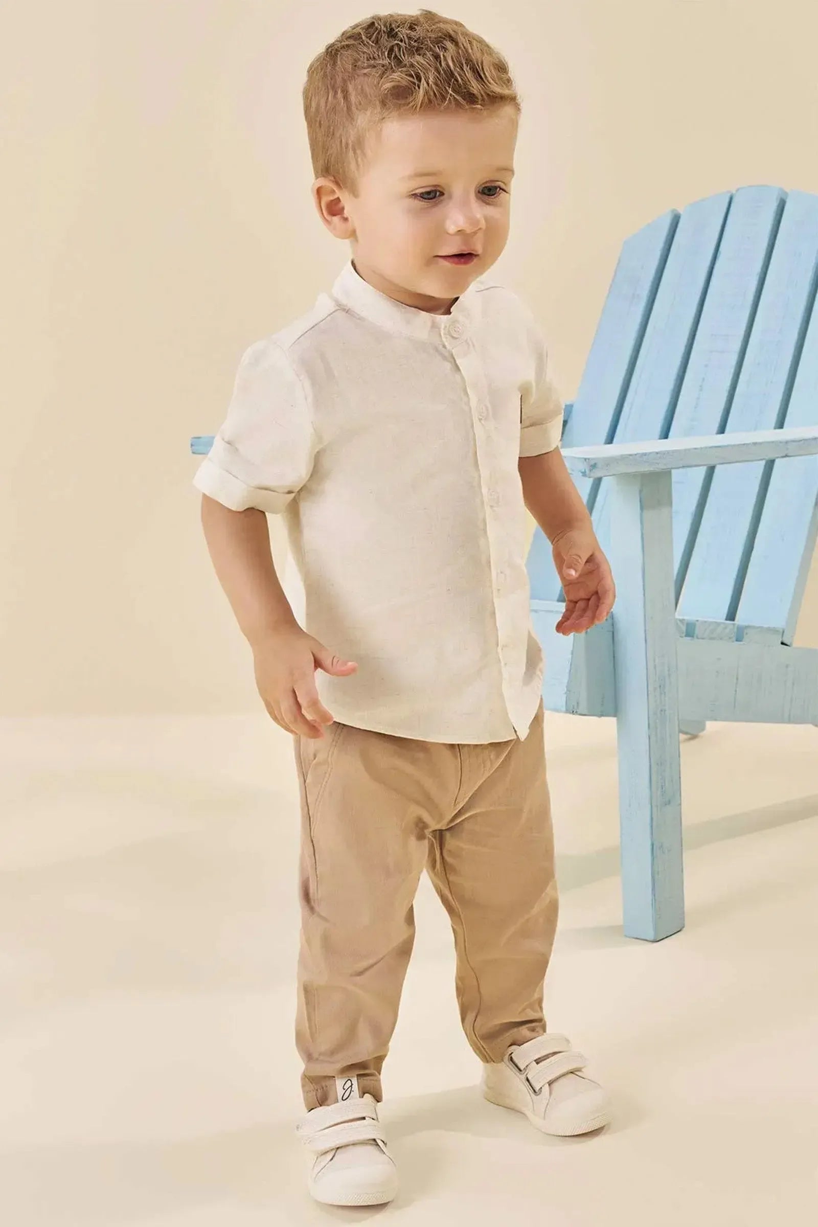 Camisa em Linho Deluxe 84270 Johnny Fox Bebê Menino