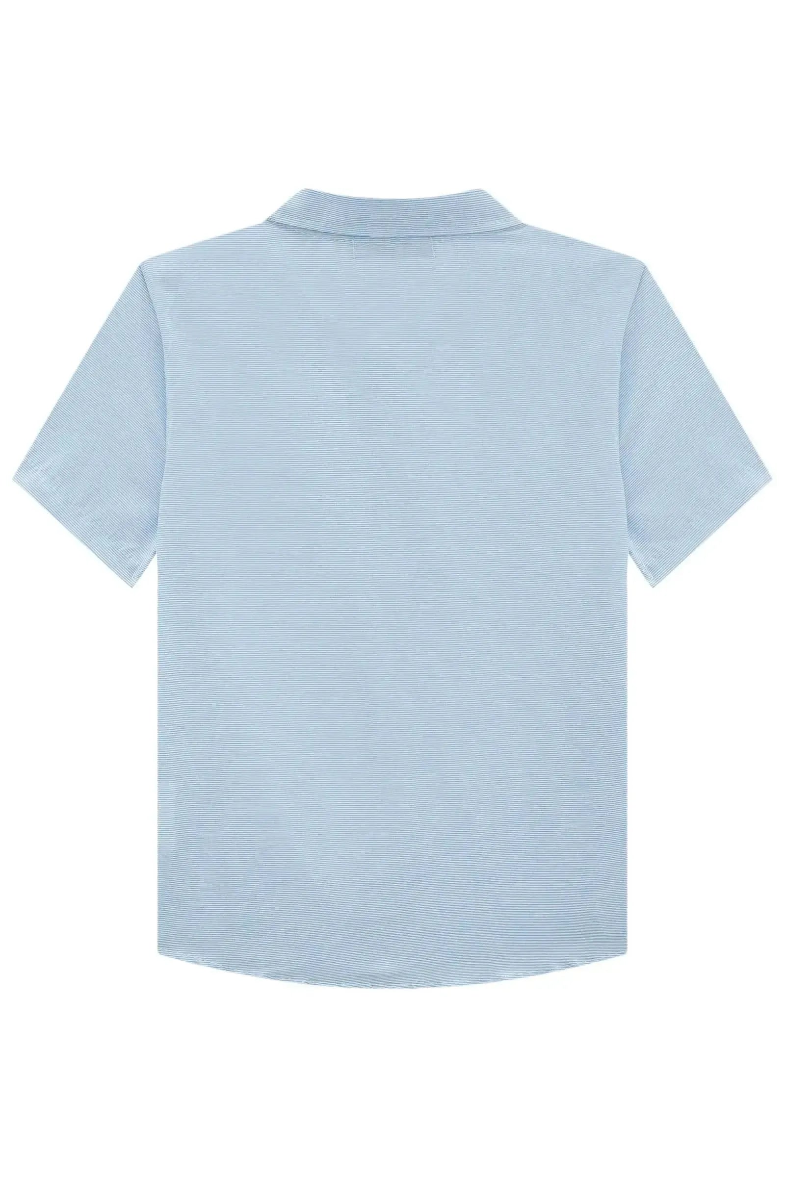 Camisa em Tecido Listrado 94788 LucBoo Infantil Menino
