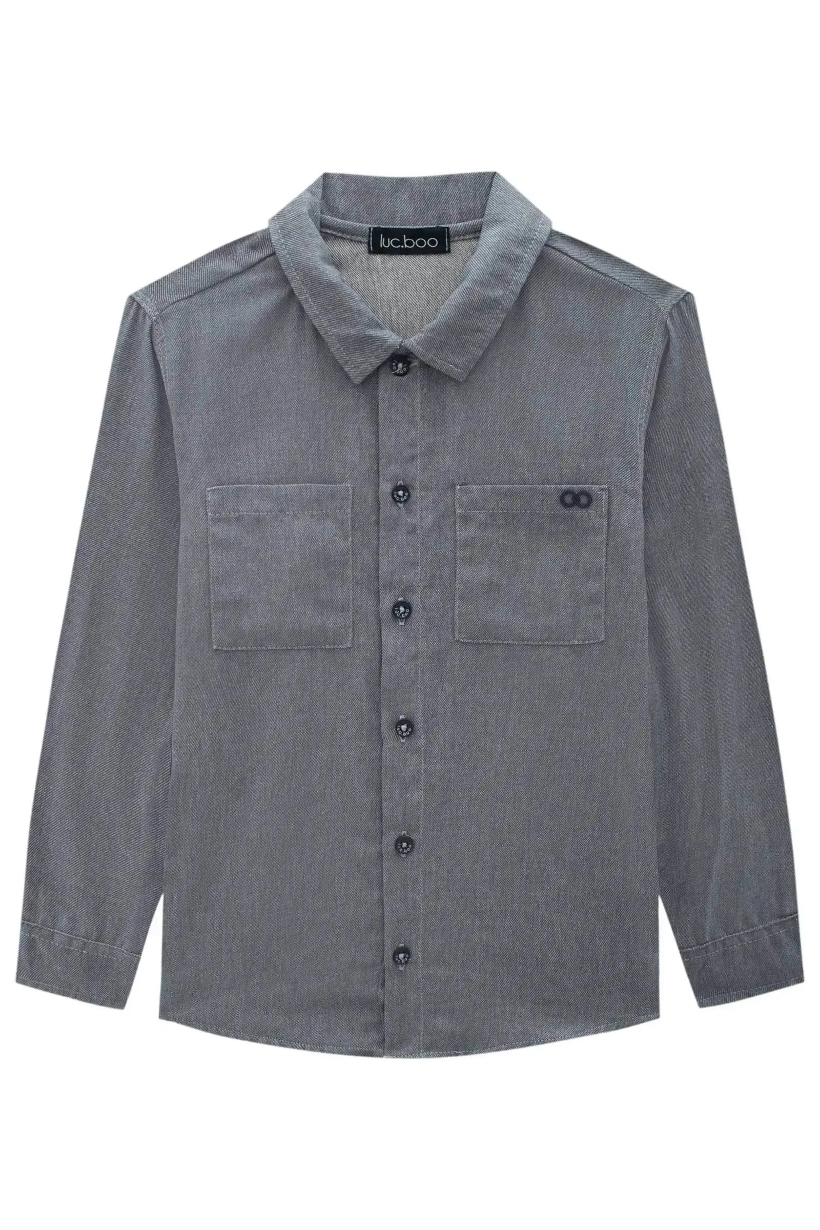 Camisa em Tecido Malibu 89480 LucBoo Infantil Menino