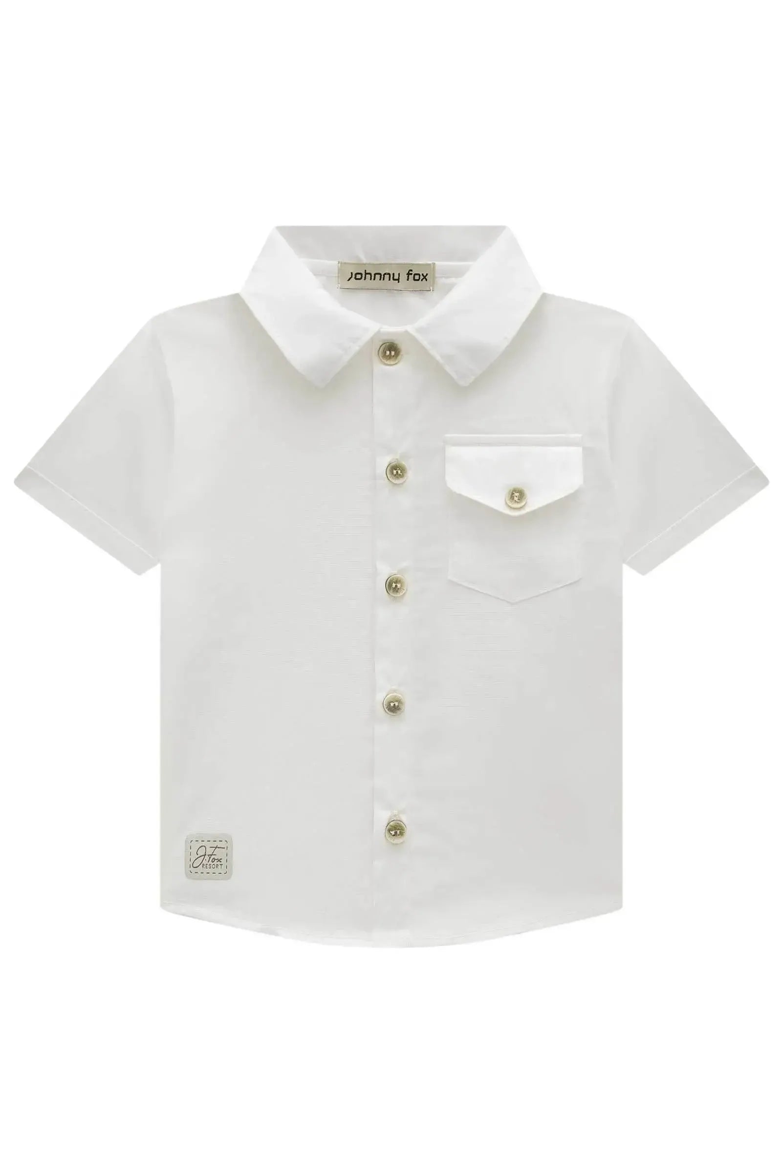 Camisa em Tricoline Berlim 85970 Johnny Fox Bebê Menino