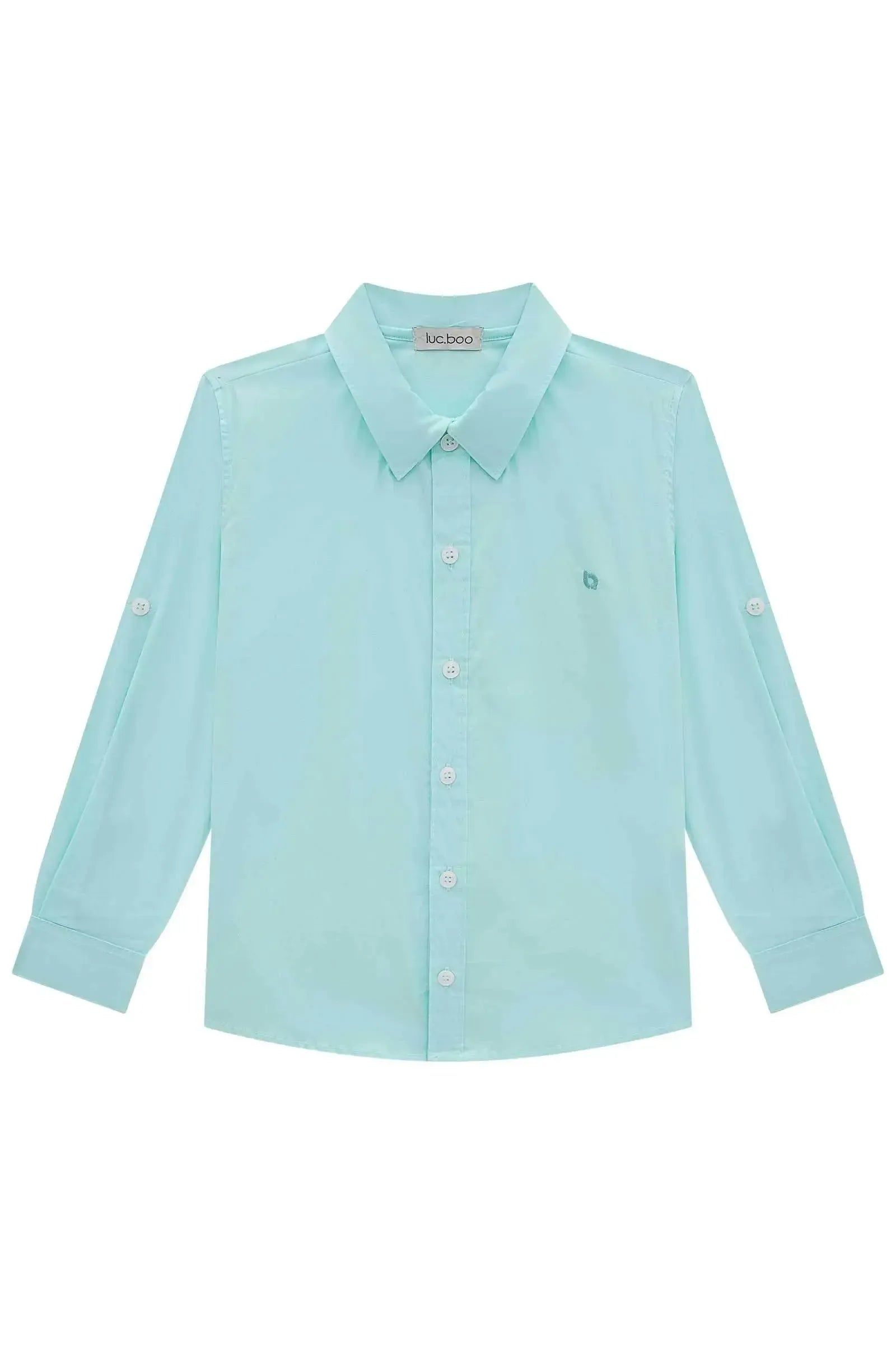 Camisa em Tricoline com Elastano 84831 LucBoo Infantil Menino
